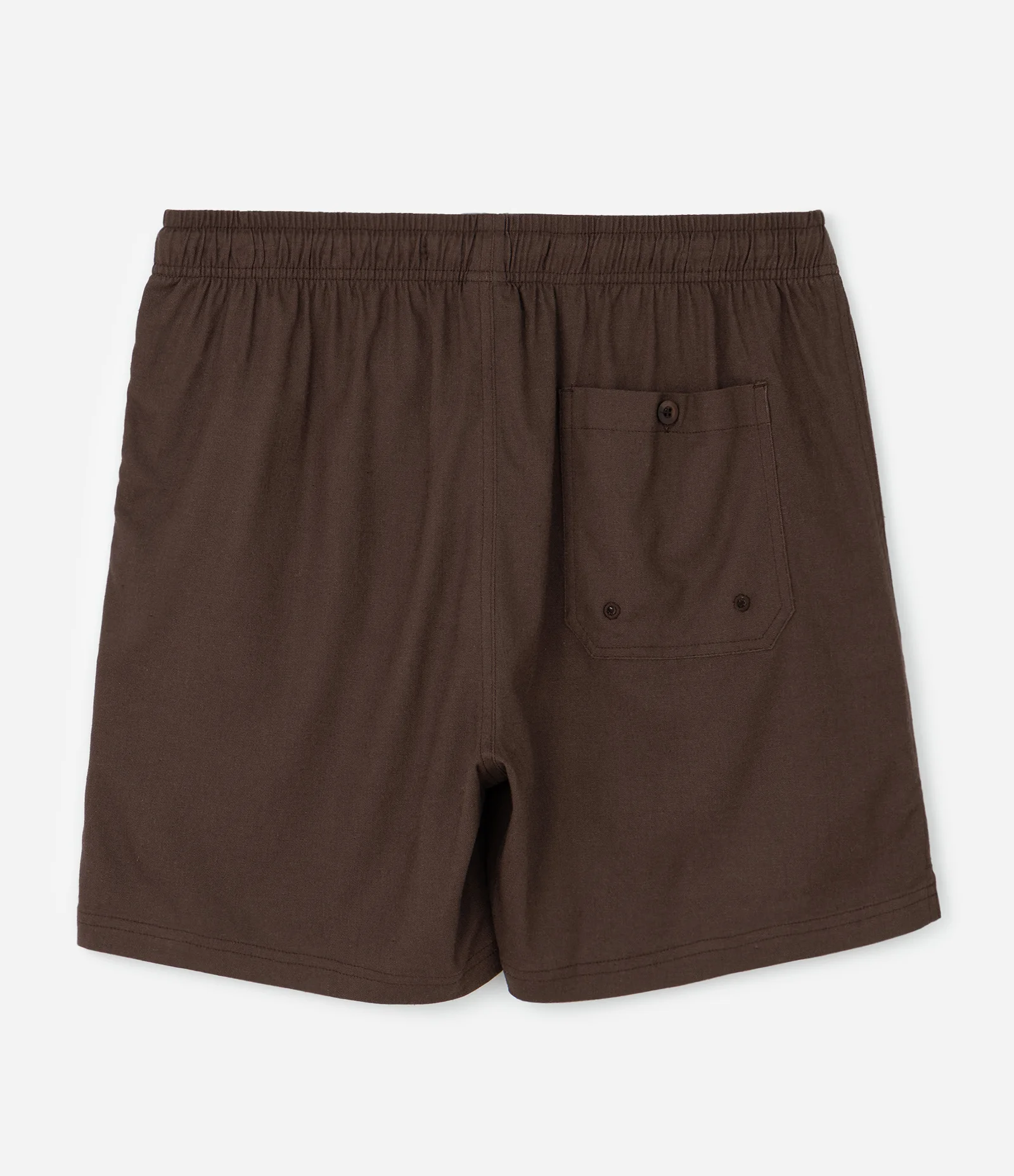 Bermuda com Cós Elástico e Bolsos Marrom 6
