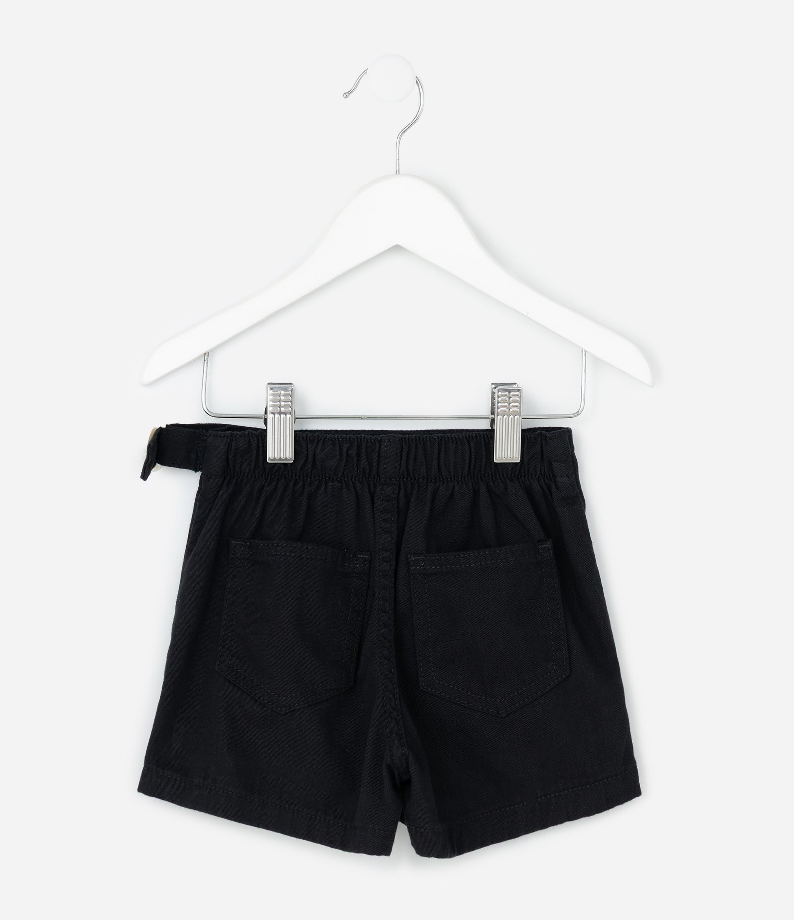 Short Saia Infantil com Aviamento Floral – Tam 1 a 6 Anos Preto 2