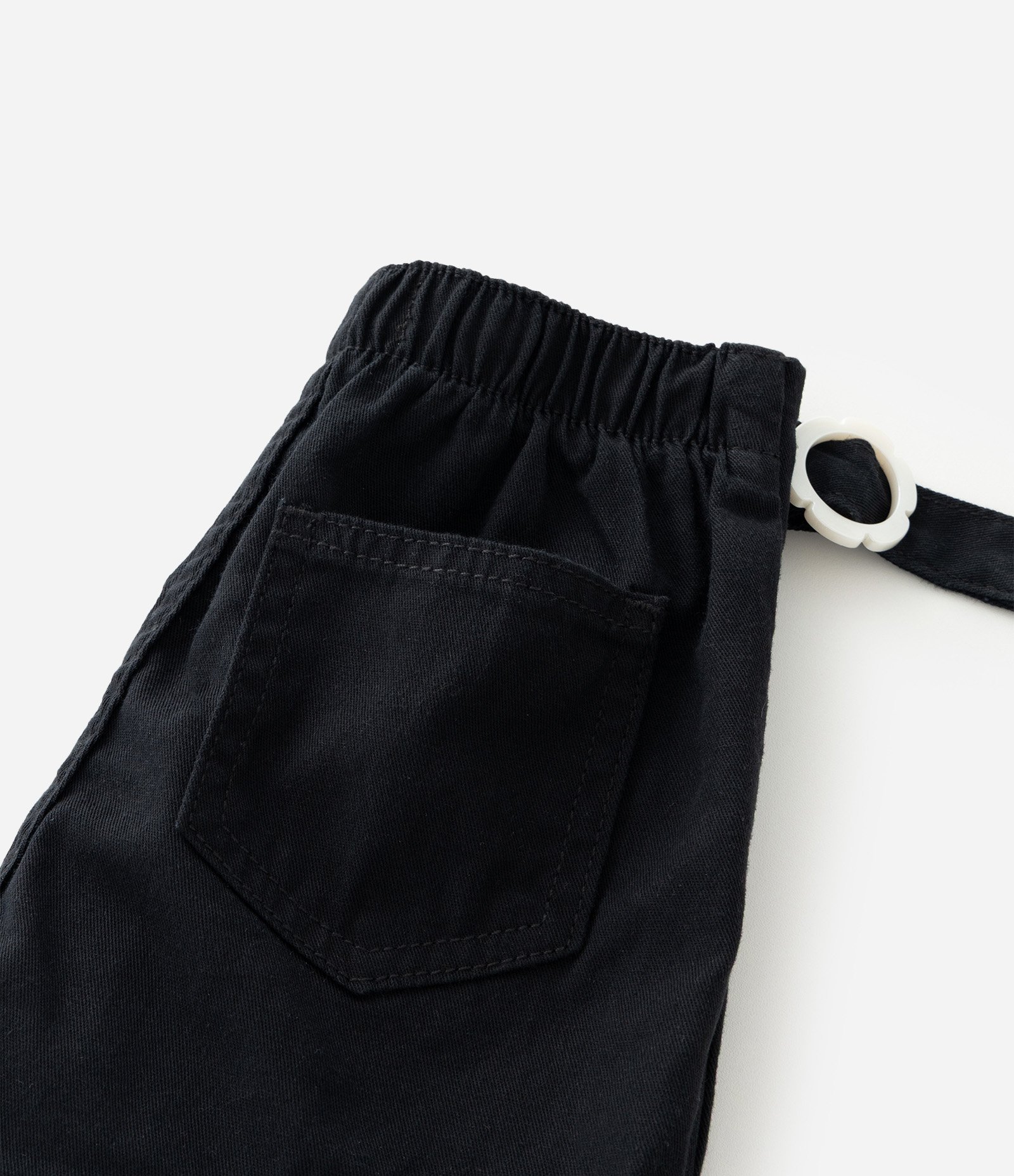 Short Saia Infantil com Aviamento Floral – Tam 1 a 6 Anos Preto 4