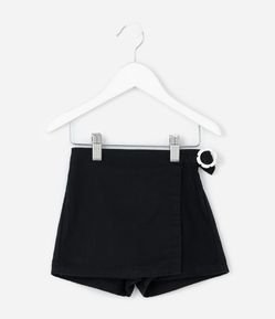 Short Saia Infantil com Aviamento Floral – Tam 1 a 6 Anos