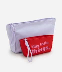 Kit 02 Necessaires com Tamanhos Variados