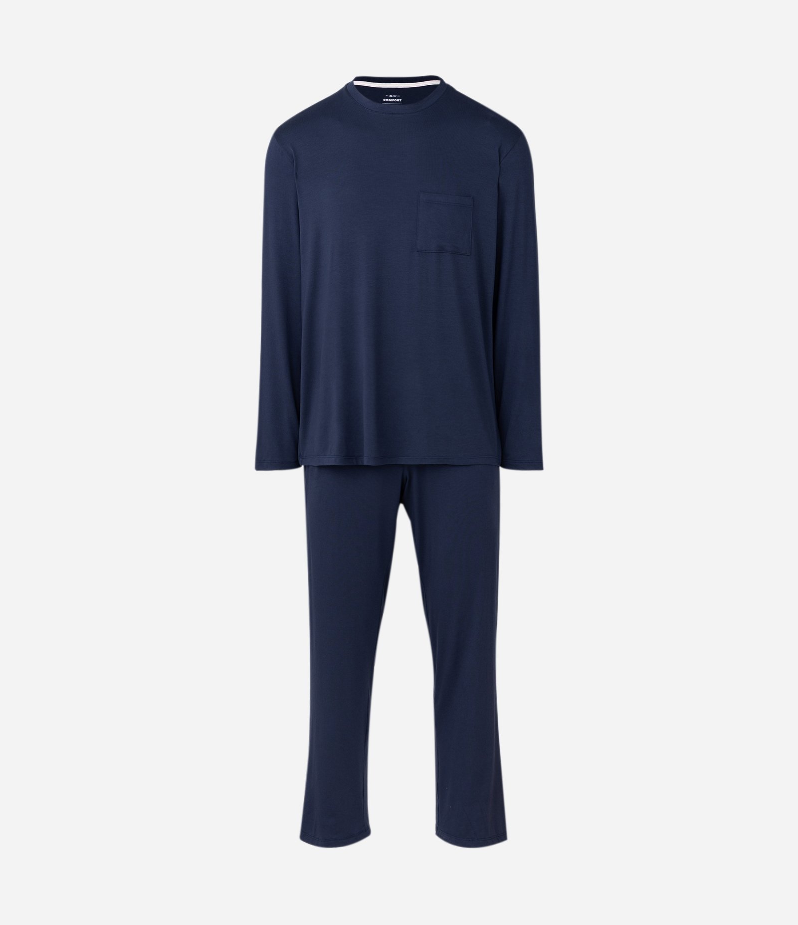 Pijama Longo em Viscolycra Azul 5