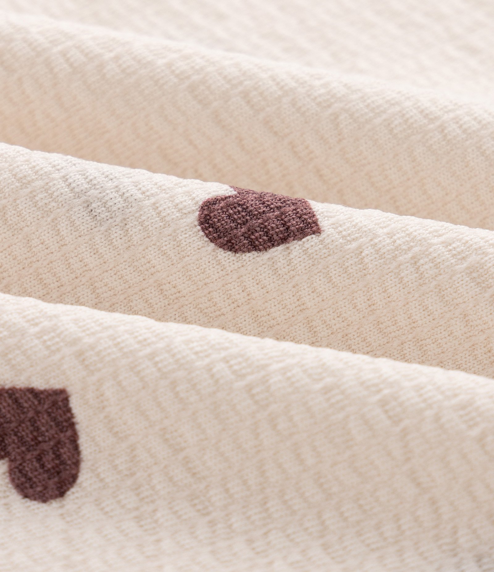 Vestido Infantil com Babados e Estampa Coração – Tam 1 a 6 Anos Bege 3