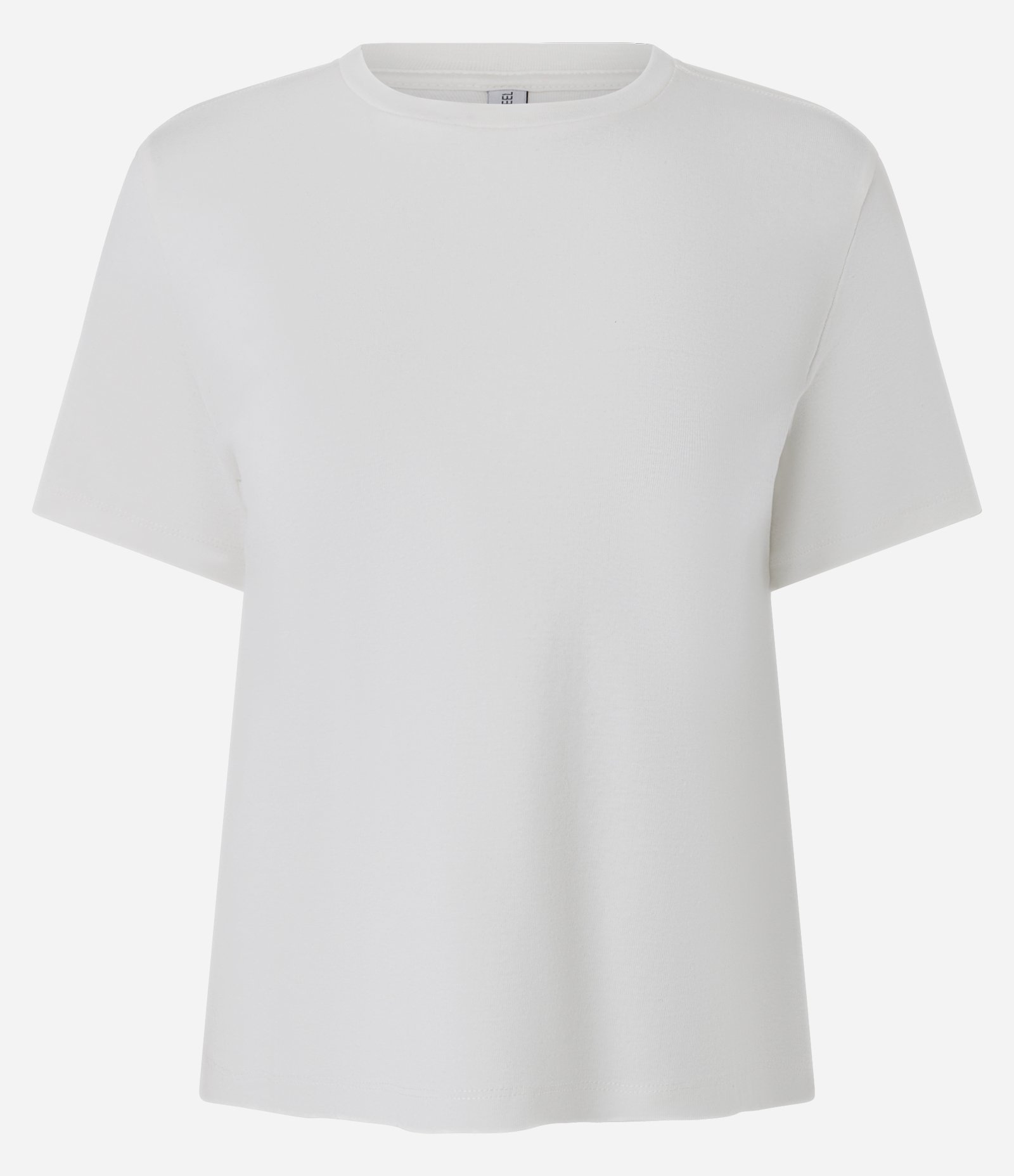 Blusa Básica com Manga Curta e Gola Redonda Branco 1