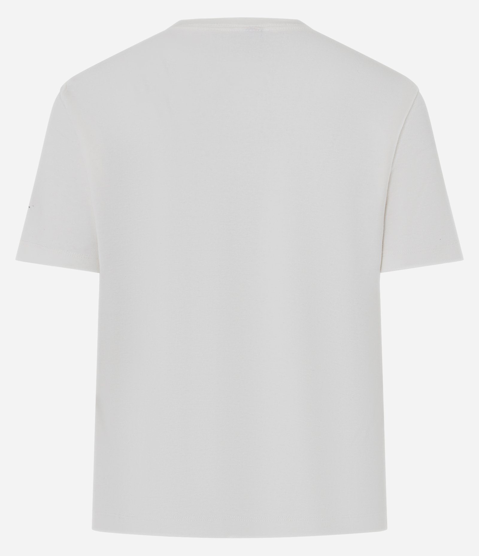 Blusa Básica com Manga Curta e Gola Redonda Branco 2