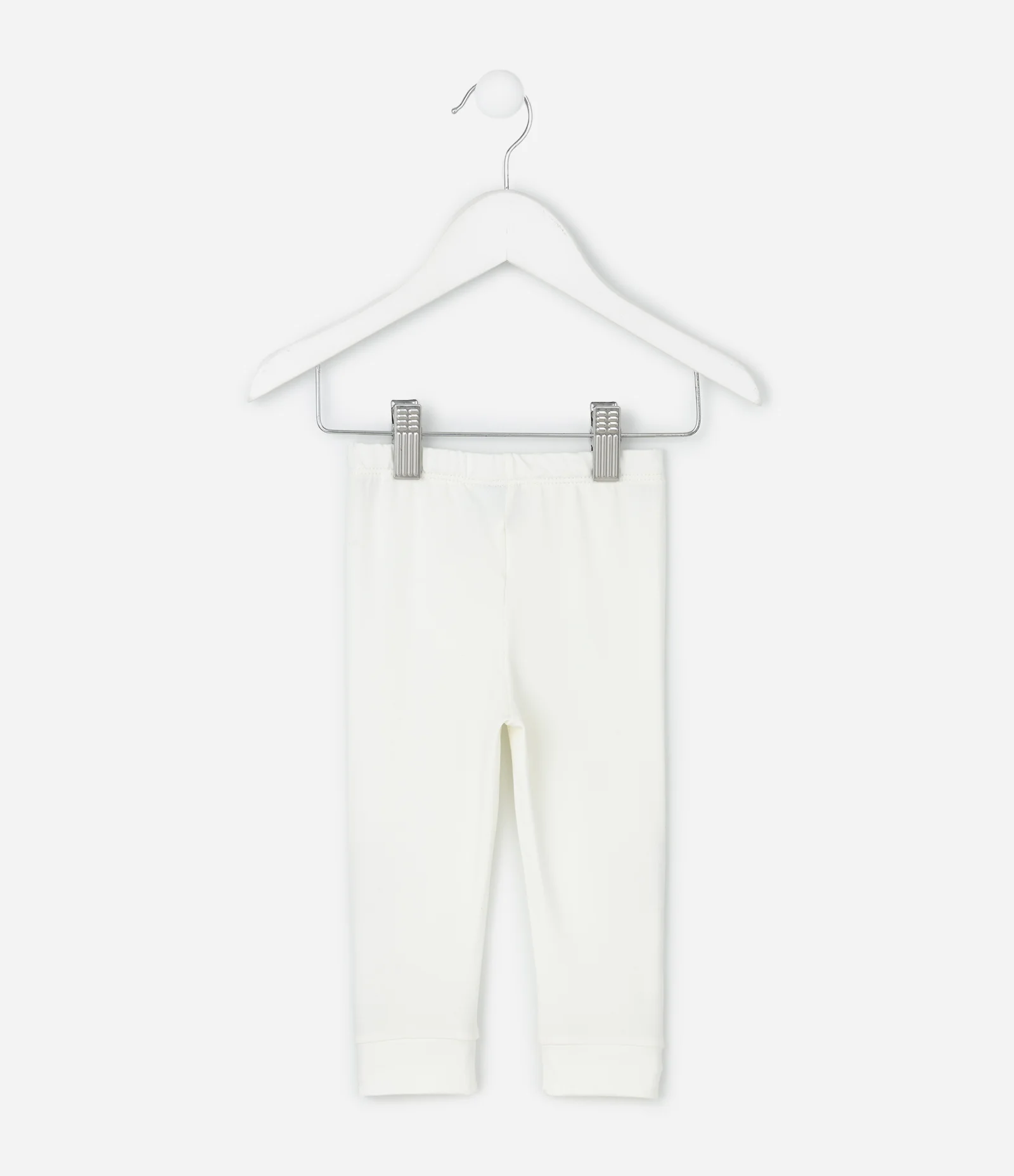 Calça Infantil Térmica em Malha com Cós Elástico – Tam 0 a 18 Meses Off White 2