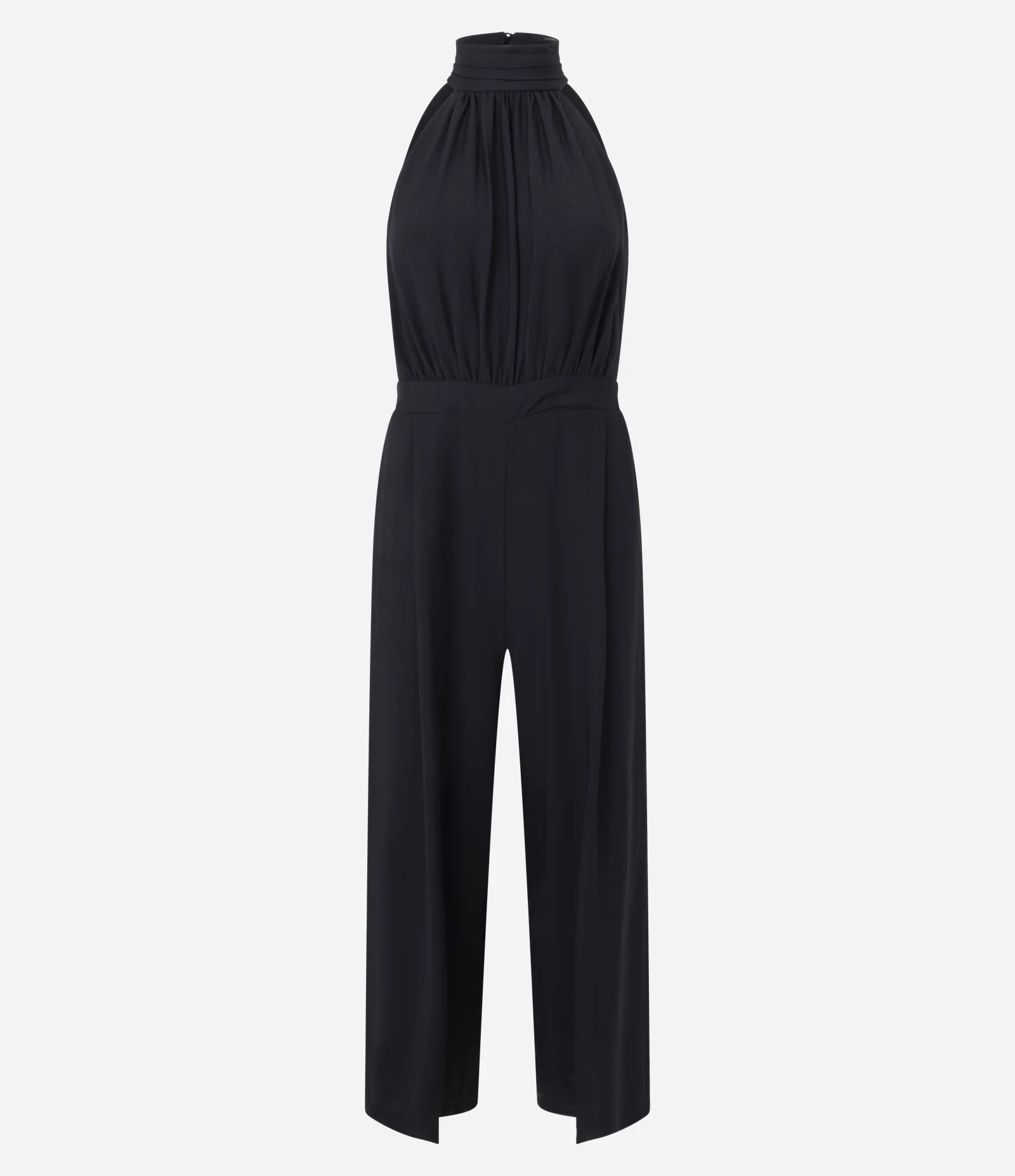 Macacão Halter Longo em Viscose Preto 5