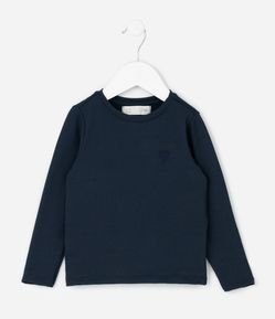 Blusa Infantil Térmica com Bordado de Coração - Tam 1 a 5 Anos