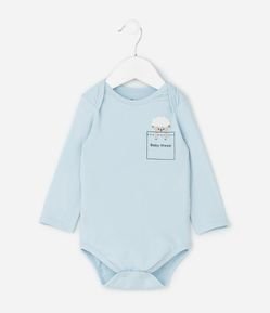 Body Infantil Manga Longa com Estampa Ovelha – Tam RN a 18 Meses