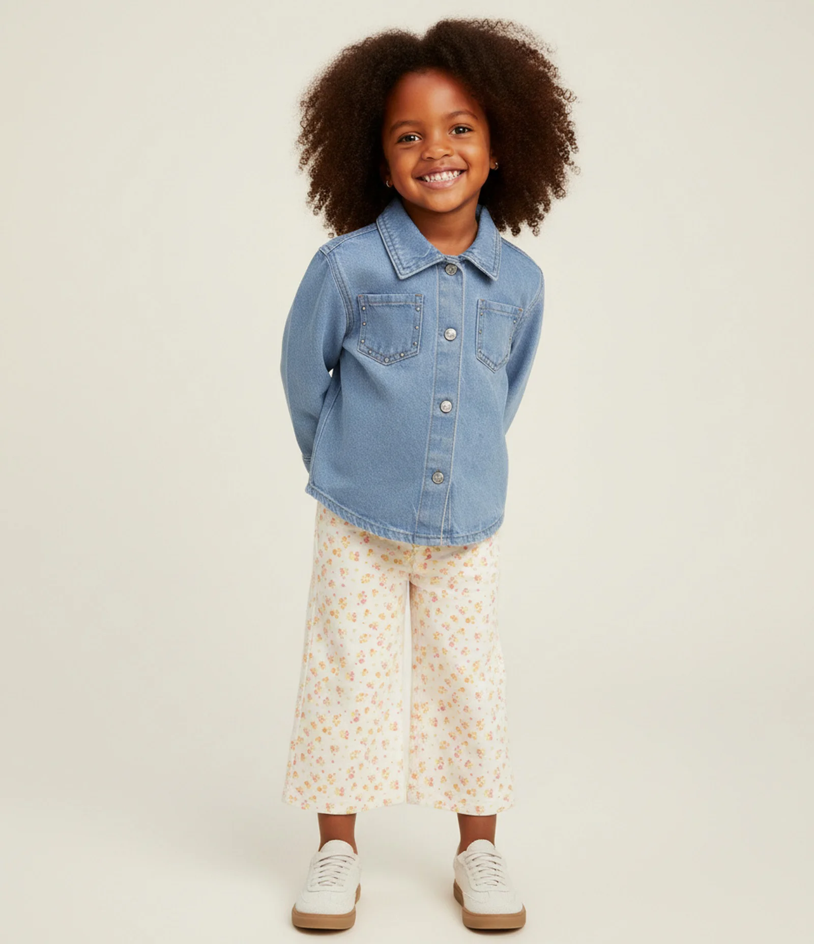 Jaqueta Infantil em Jeans Texturizado com Bolsos – Tam 1 a 6 Anos Azul 2