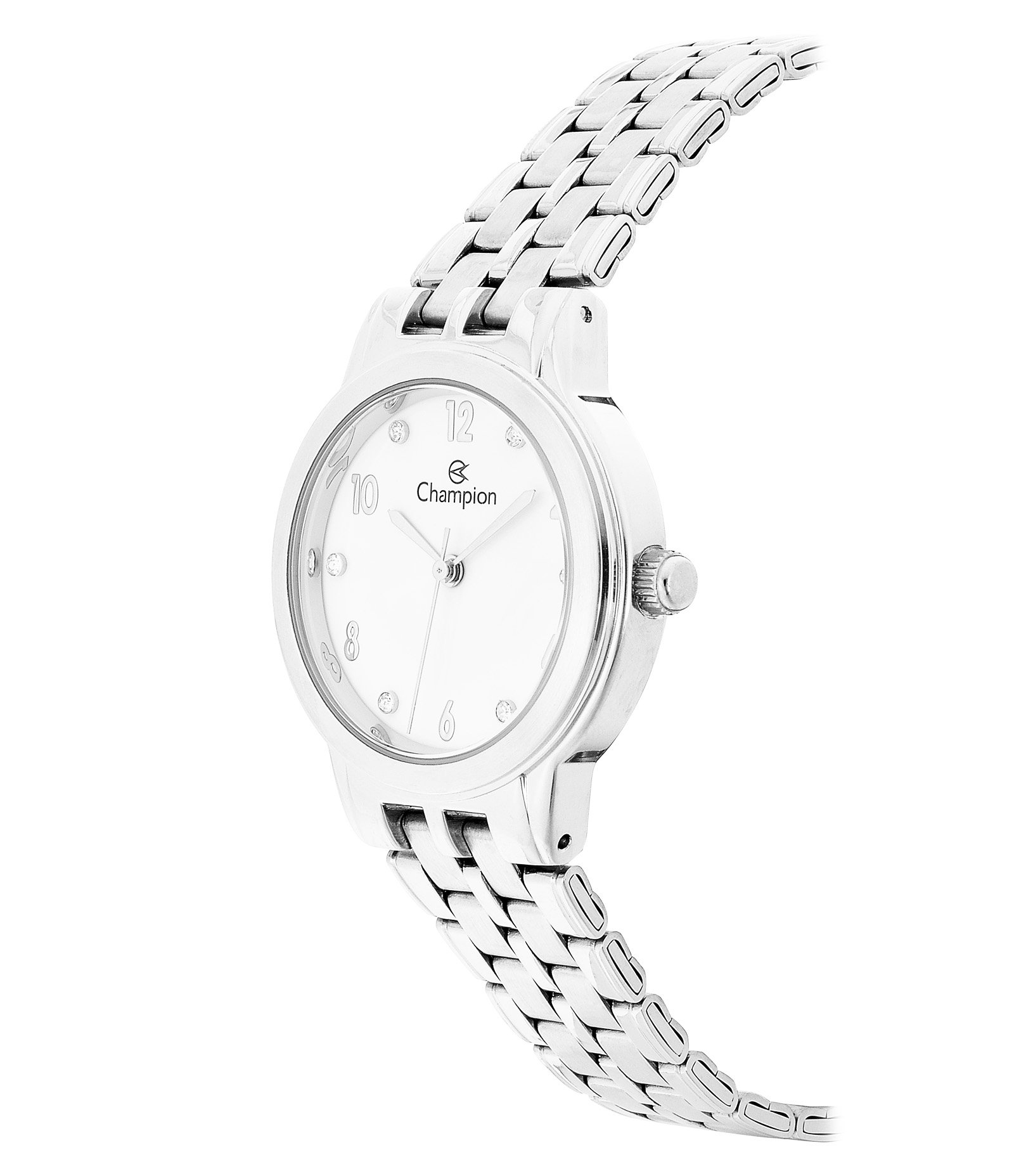 Kit Relógio Analógico Champion em Aço CN28320Y Prata 3