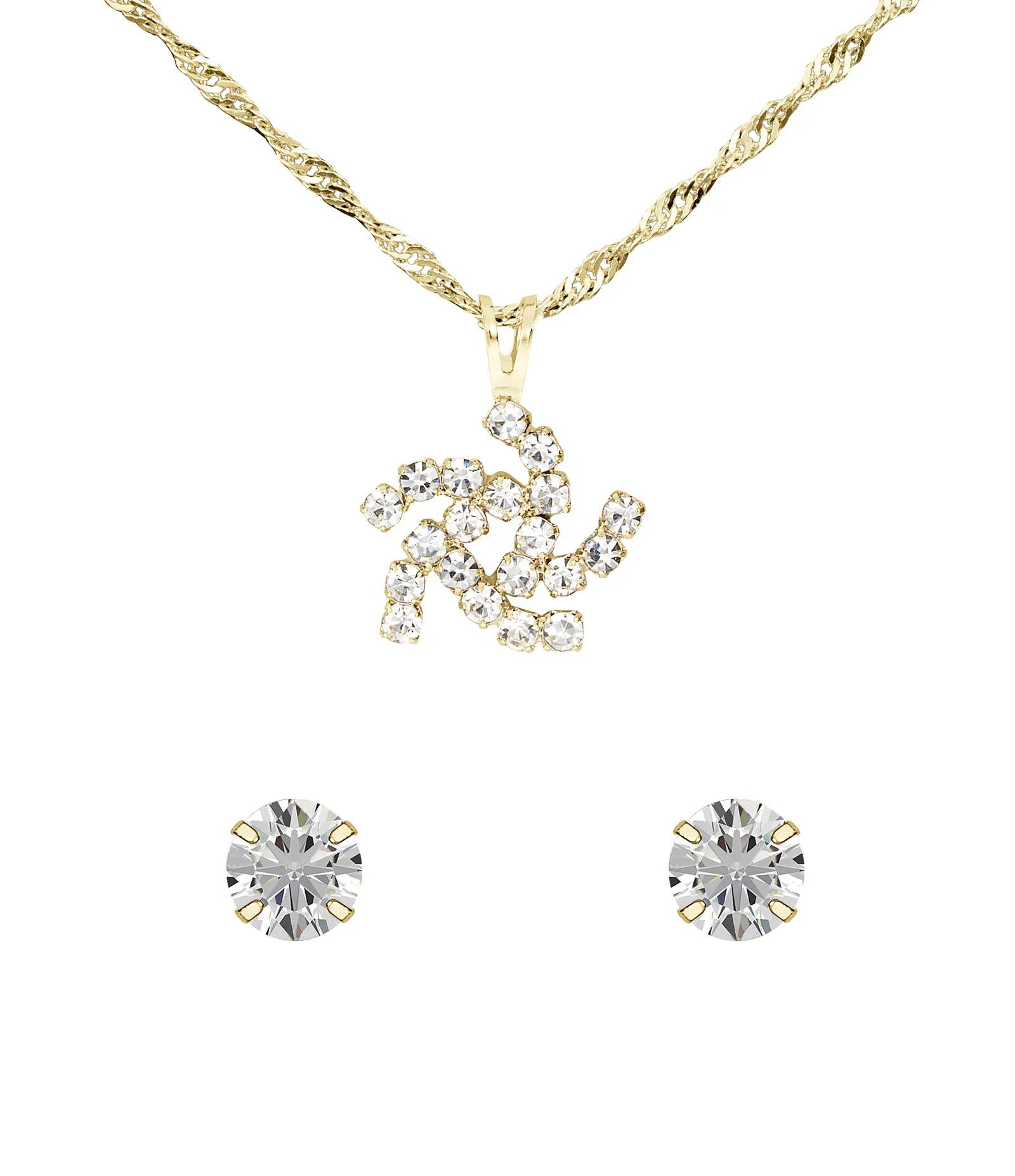 Kit Relógio Analógico Champion em Aço CF24199W Dourado 2