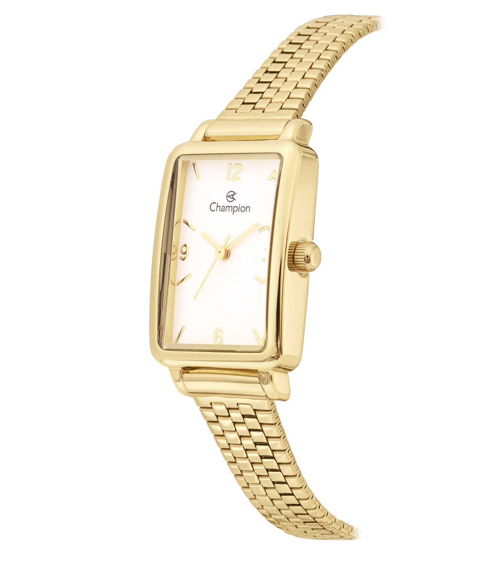 Kit Relógio Analógico Champion em Aço CF24199W Dourado 3