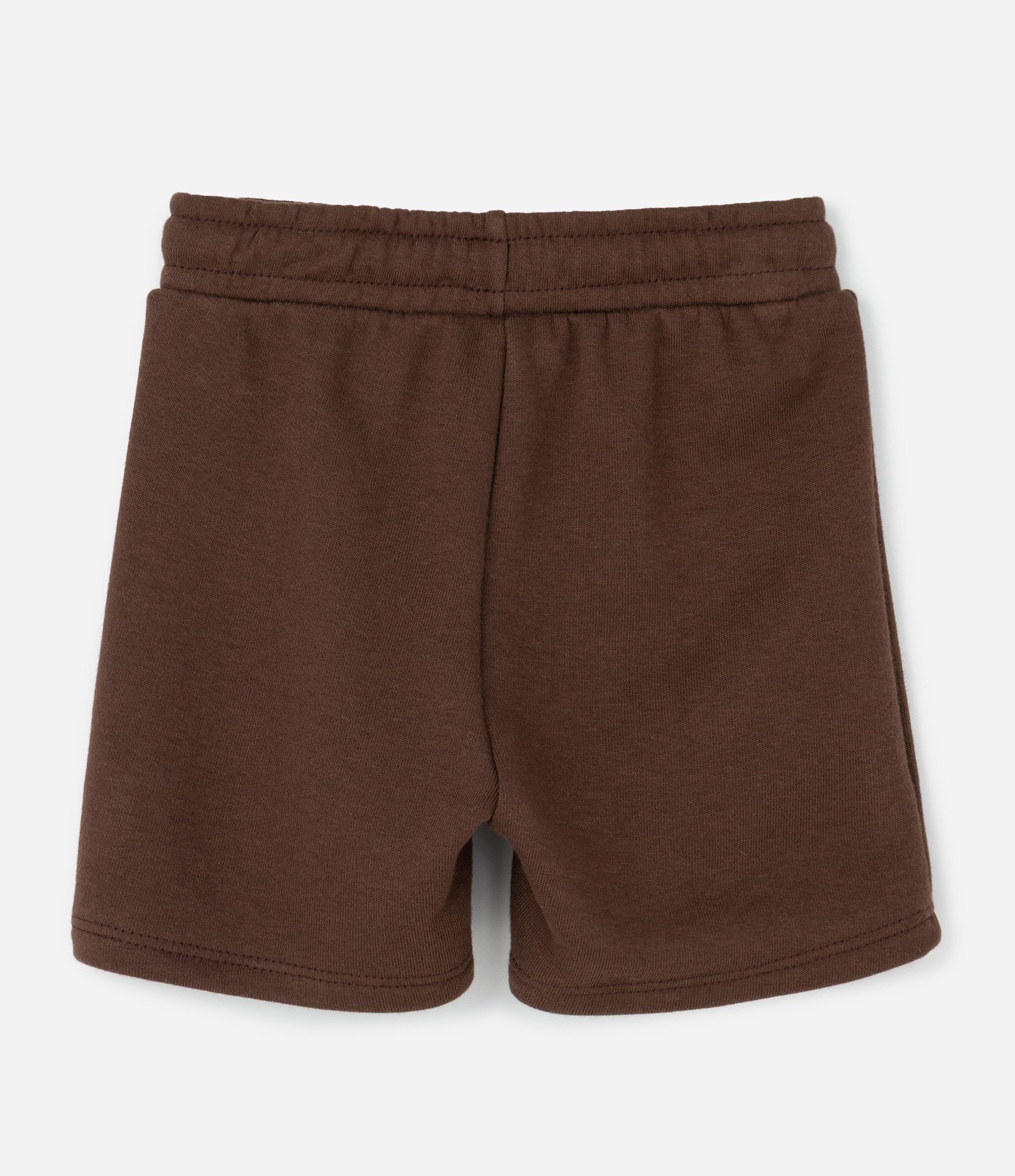 Conjunto Infantil Camiseta Listrada com Bermuda – Tam 1 a 5/6 Anos Marrom/Off White 2