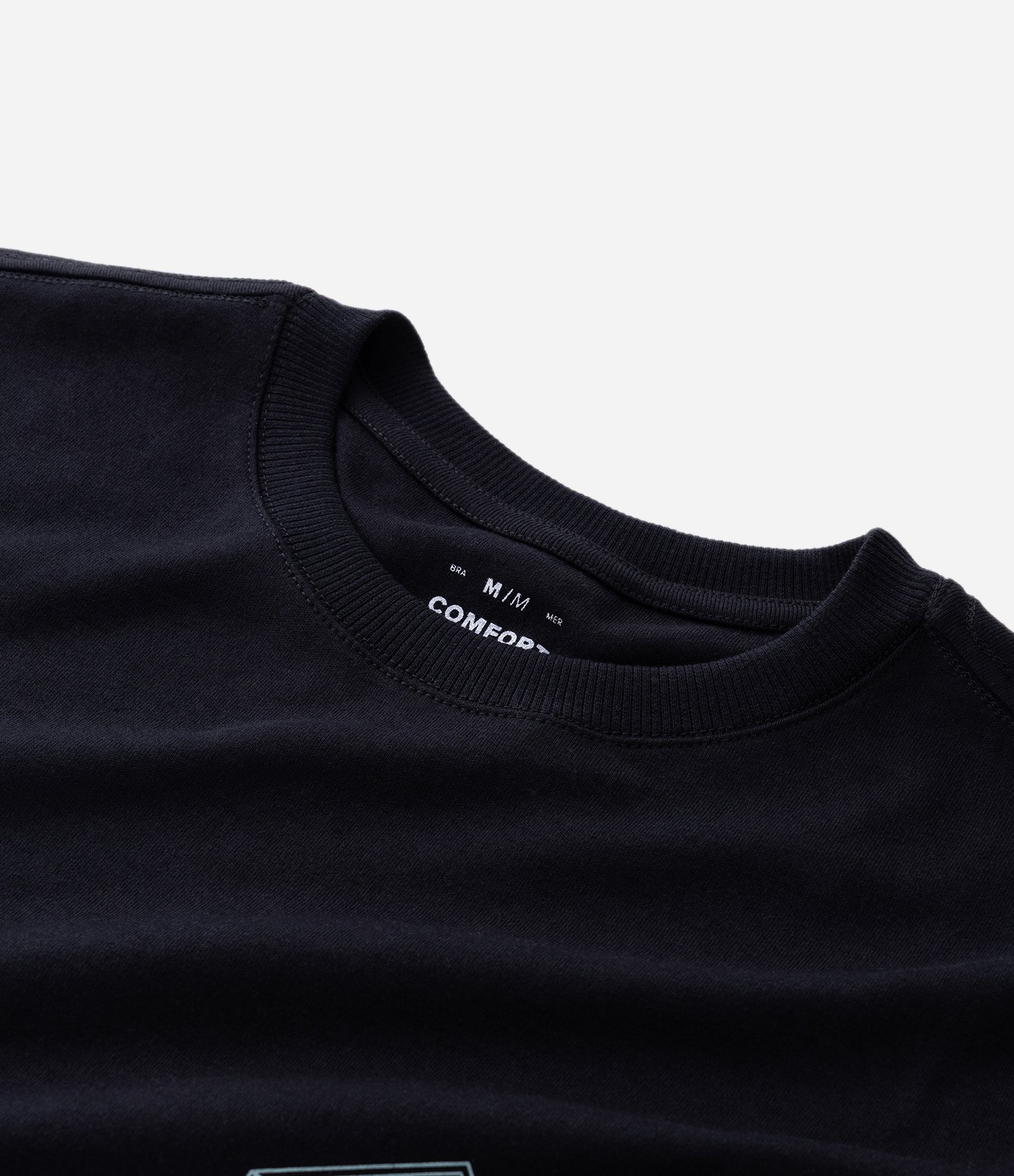 Camiseta em Algodão com Estampa Inspired e Discover Preto 7