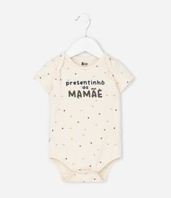 Body Infantil com Lettering Presentinho da Mamãe – Tam RN a 18 Meses