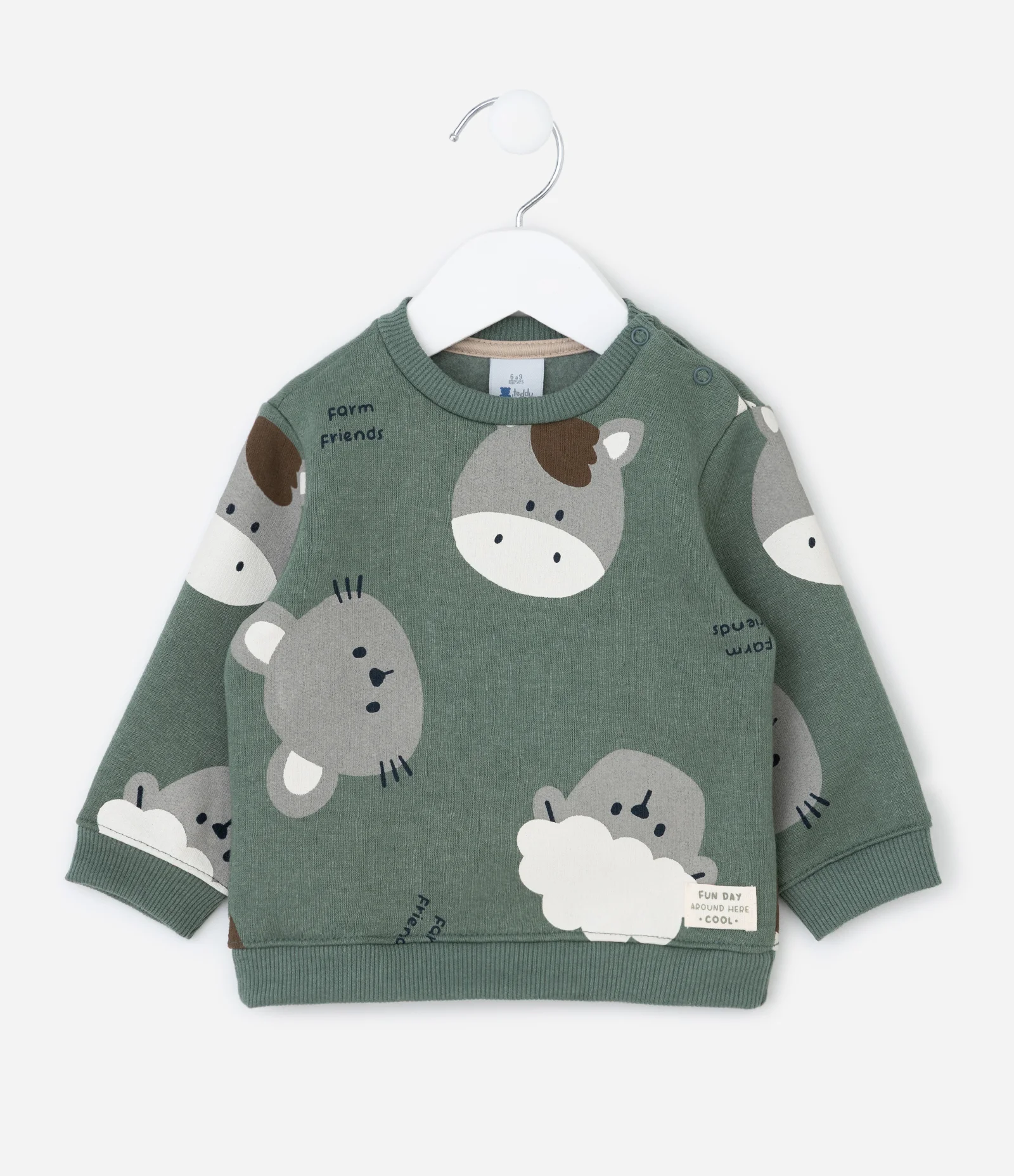 Casaco Infantil com Estampa de Animais – Tam 0 a 18 Meses Verde 1