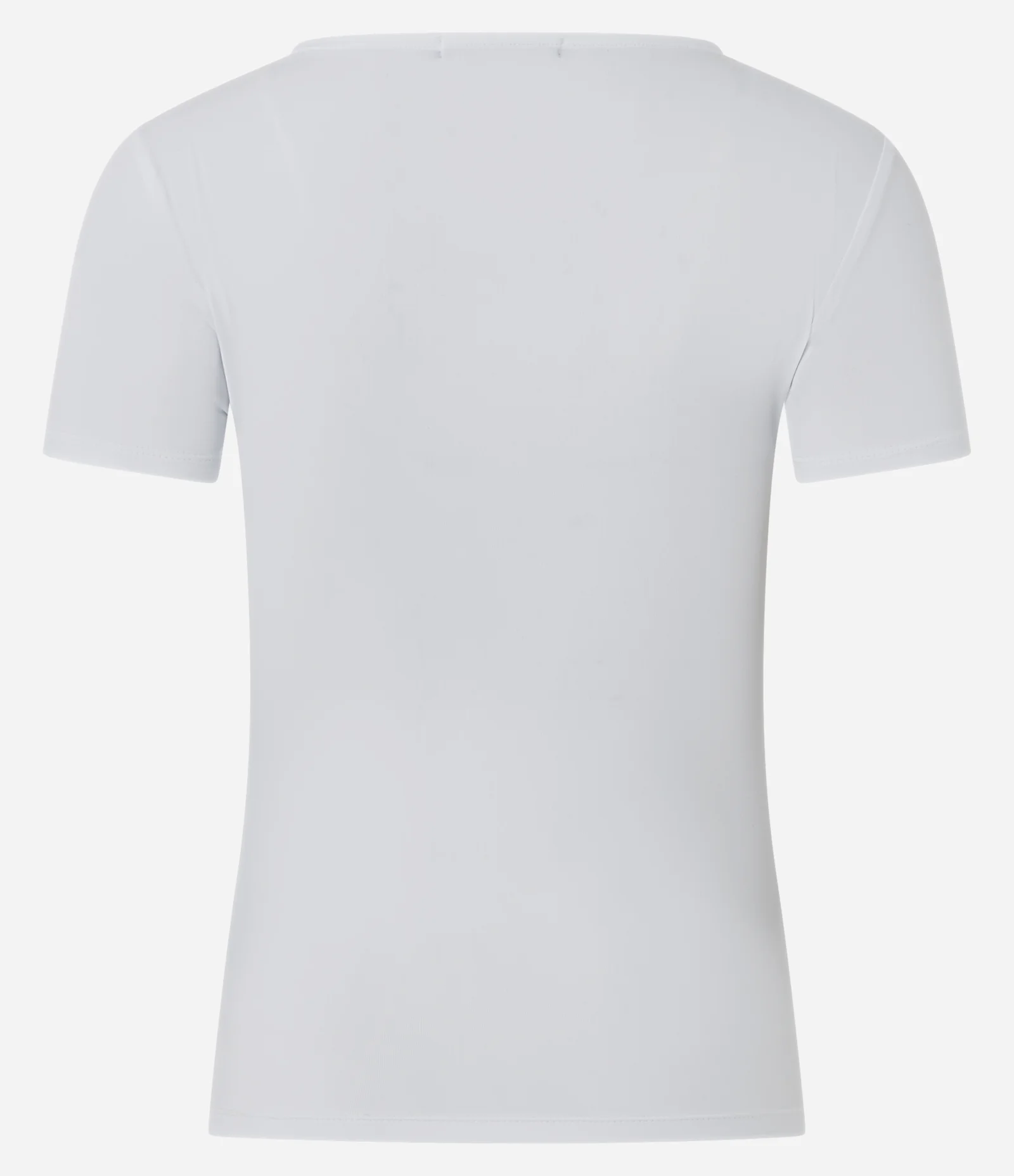 Blusa Regular em Microfibra com Gola Canoa Branco 2