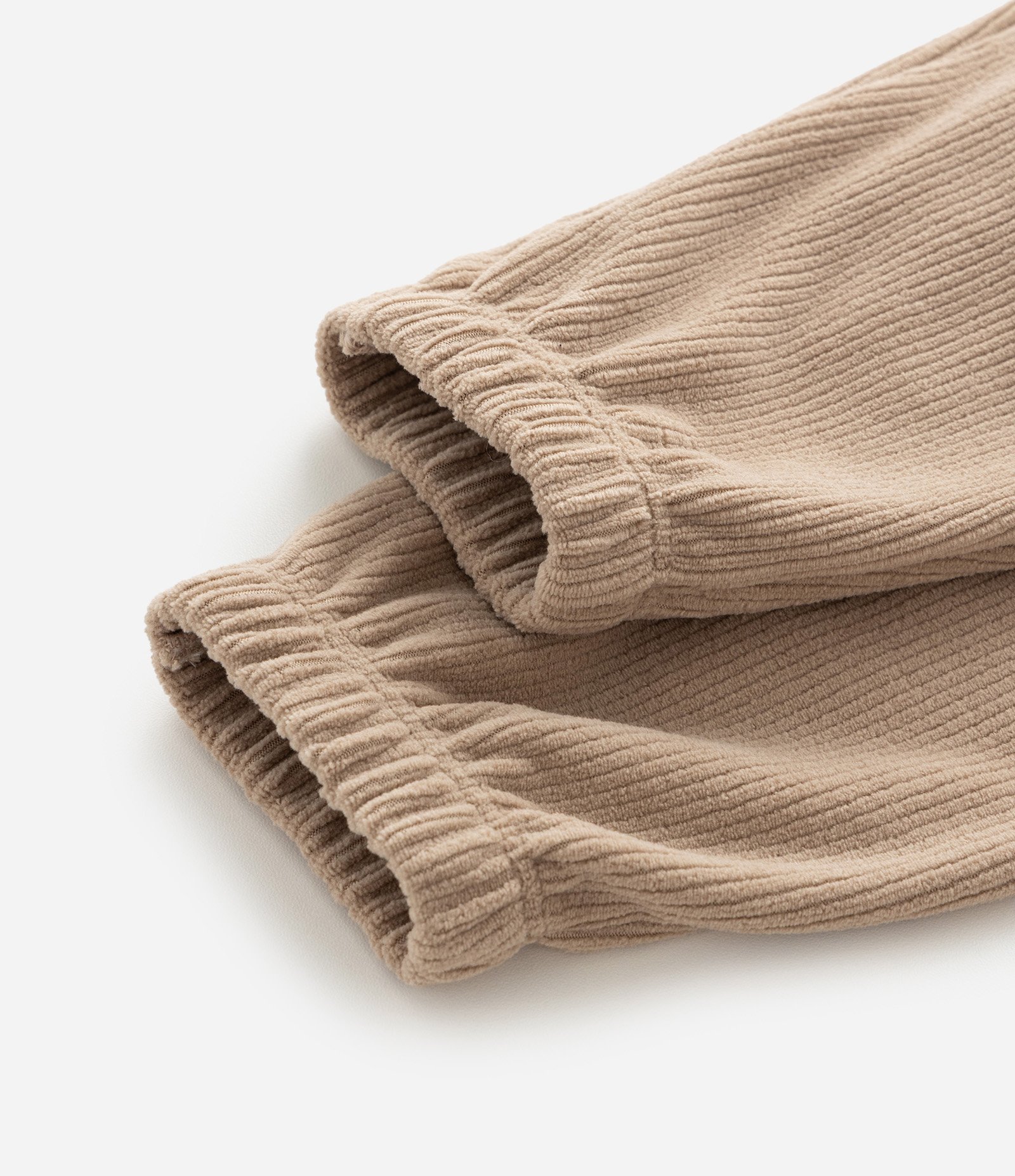 Calça Infantil Canelada Conforto – Tam 0 a 18 Meses Bege 4