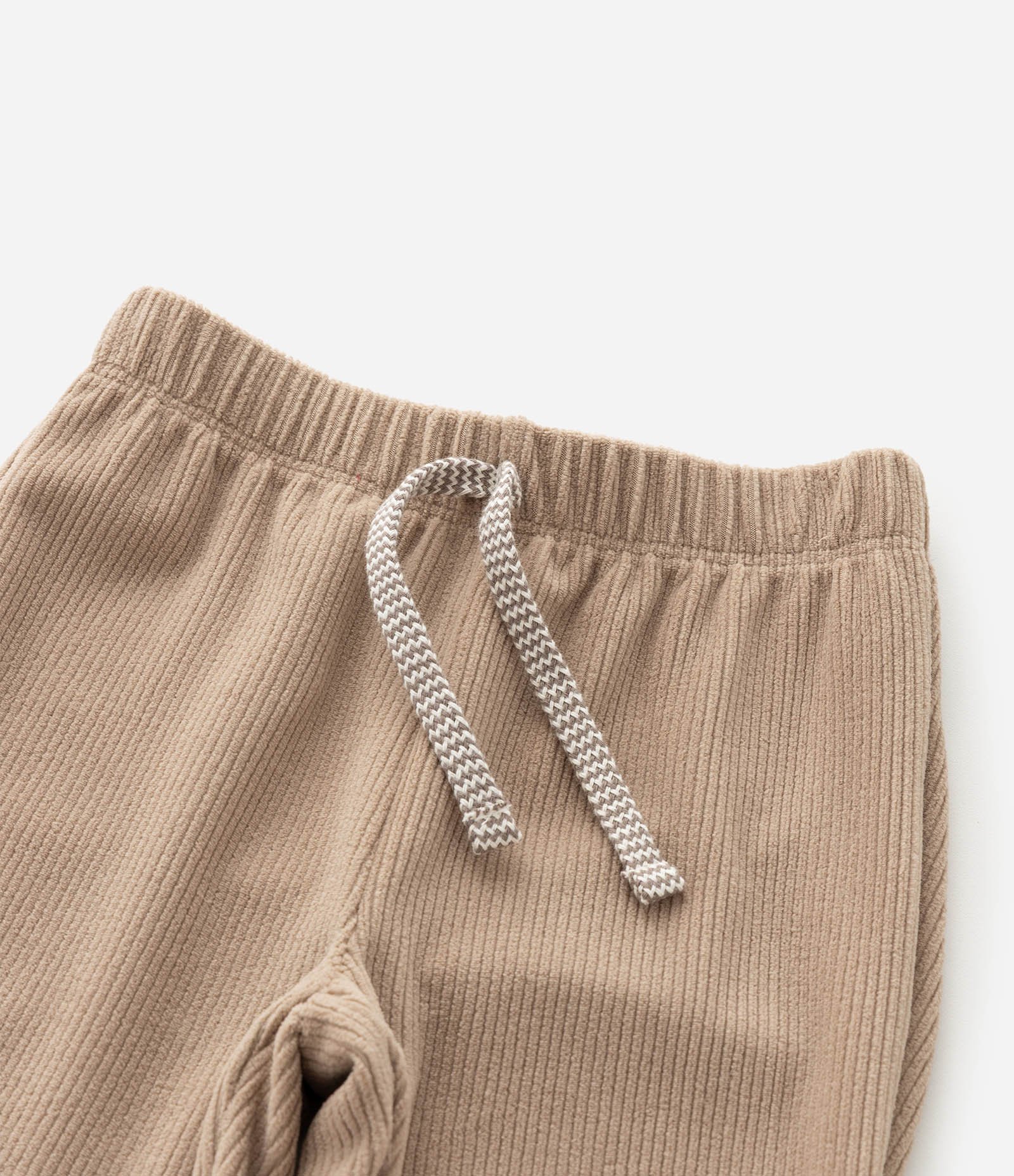 Calça Infantil Canelada Conforto – Tam 0 a 18 Meses Bege 5