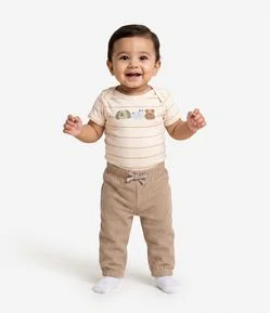 Calça Infantil Canelada Conforto – Tam 0 a 18 Meses