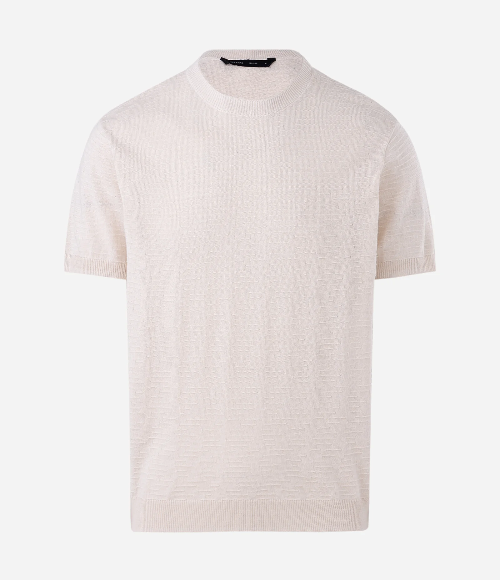Camiseta Tricô Micronervura Manga Curta Off White 3