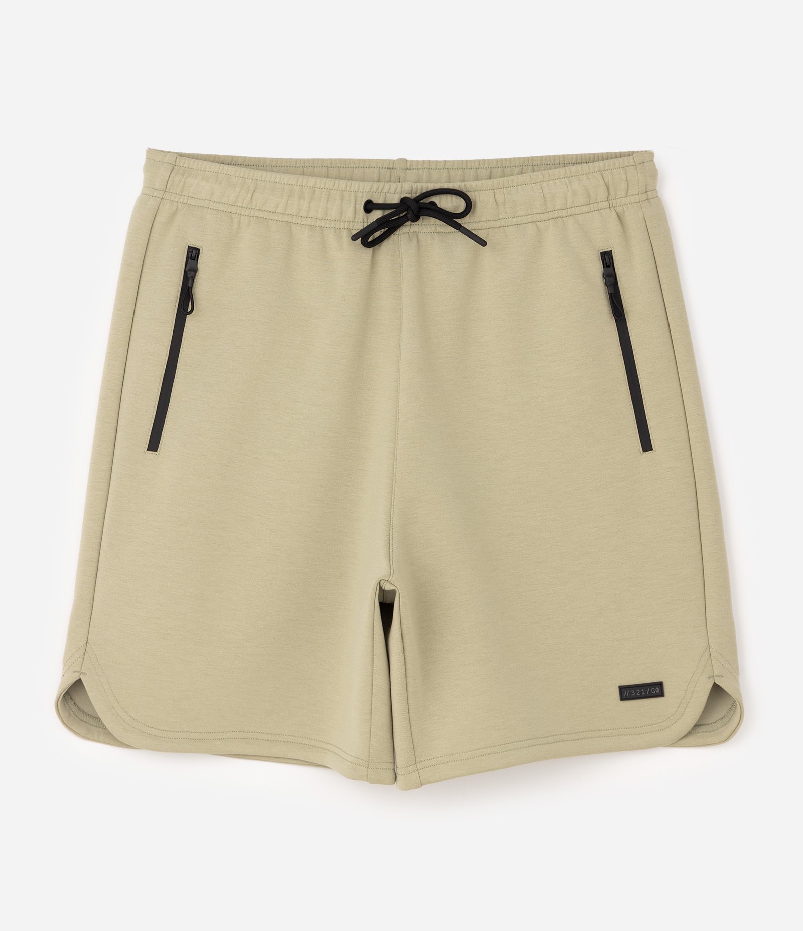 Bermuda Esportiva em Moletom Tecnológico com Cós Elástico e Zíper no Bolso Verde 6