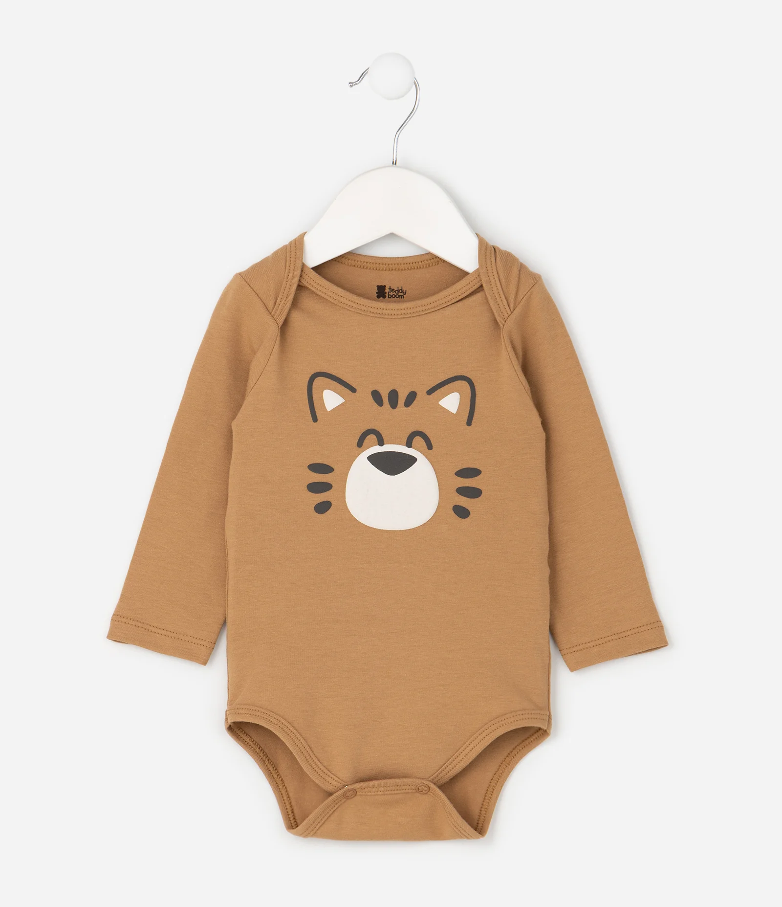 Body Infantil em Cotton com Estampa Tigre – Tam 0 a 18 Meses Caramelo 2