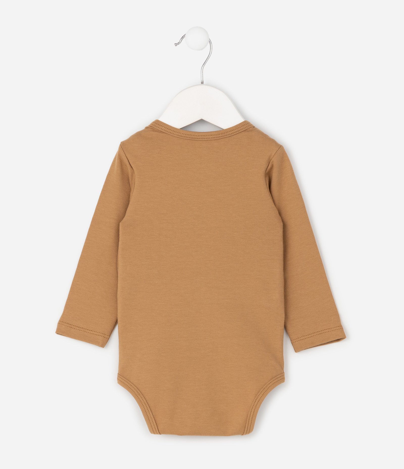 Body Infantil em Cotton com Estampa Tigre – Tam 0 a 18 Meses Caramelo 3