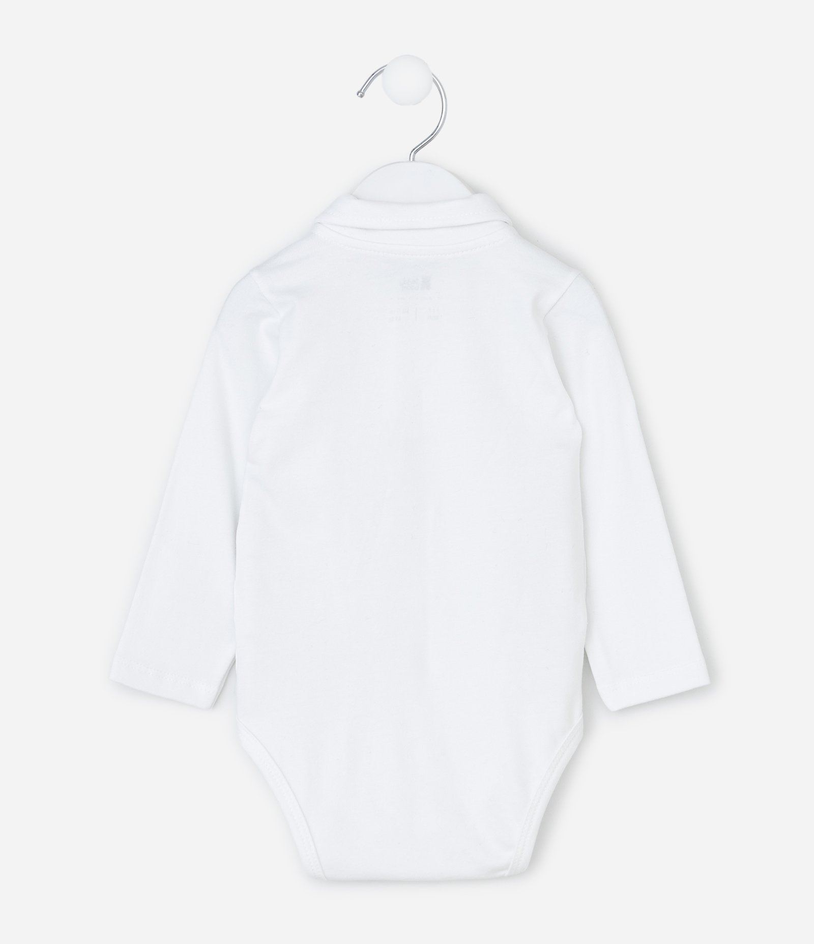 Conjunto Infantil com Body Polo e Colete - Tam 0 a 18 Meses Bege 5