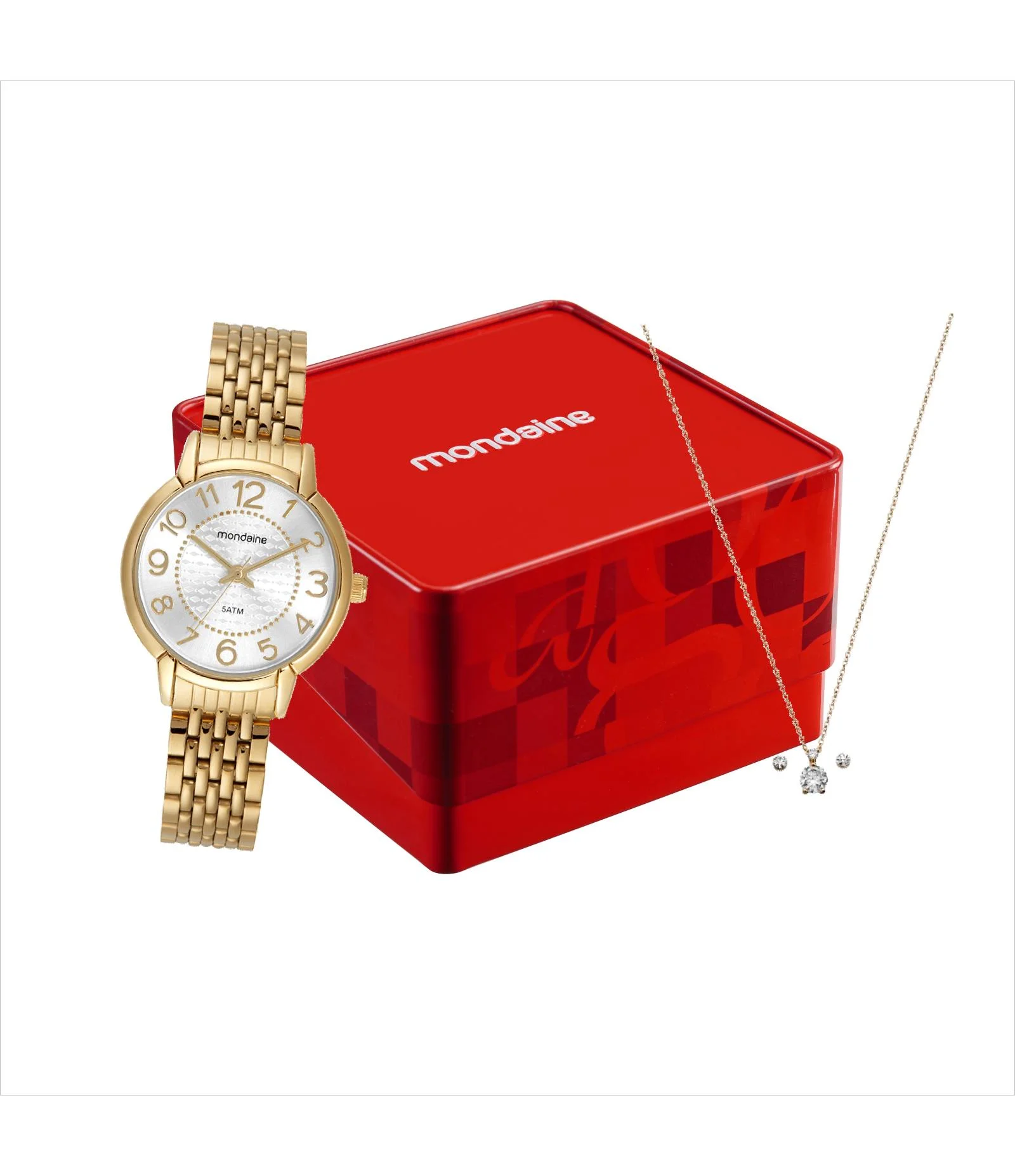 Relógio Analógico Mondaine em Aço 32701LPMVDE1KB      Dourado 2