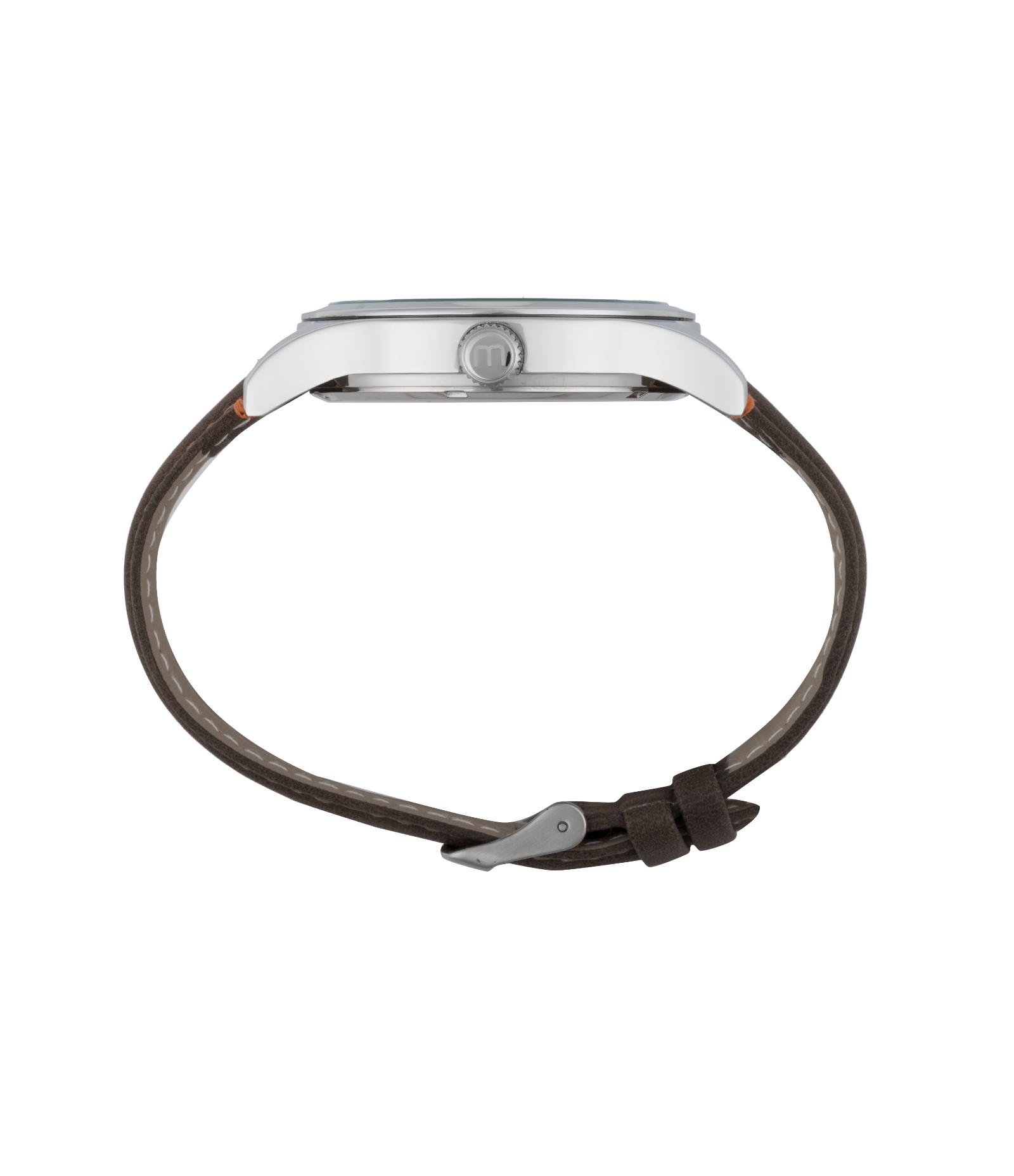 Relógio Analógico Mondaine Metal e Couro Sintético 99827G0MVNH2     Marrom 3