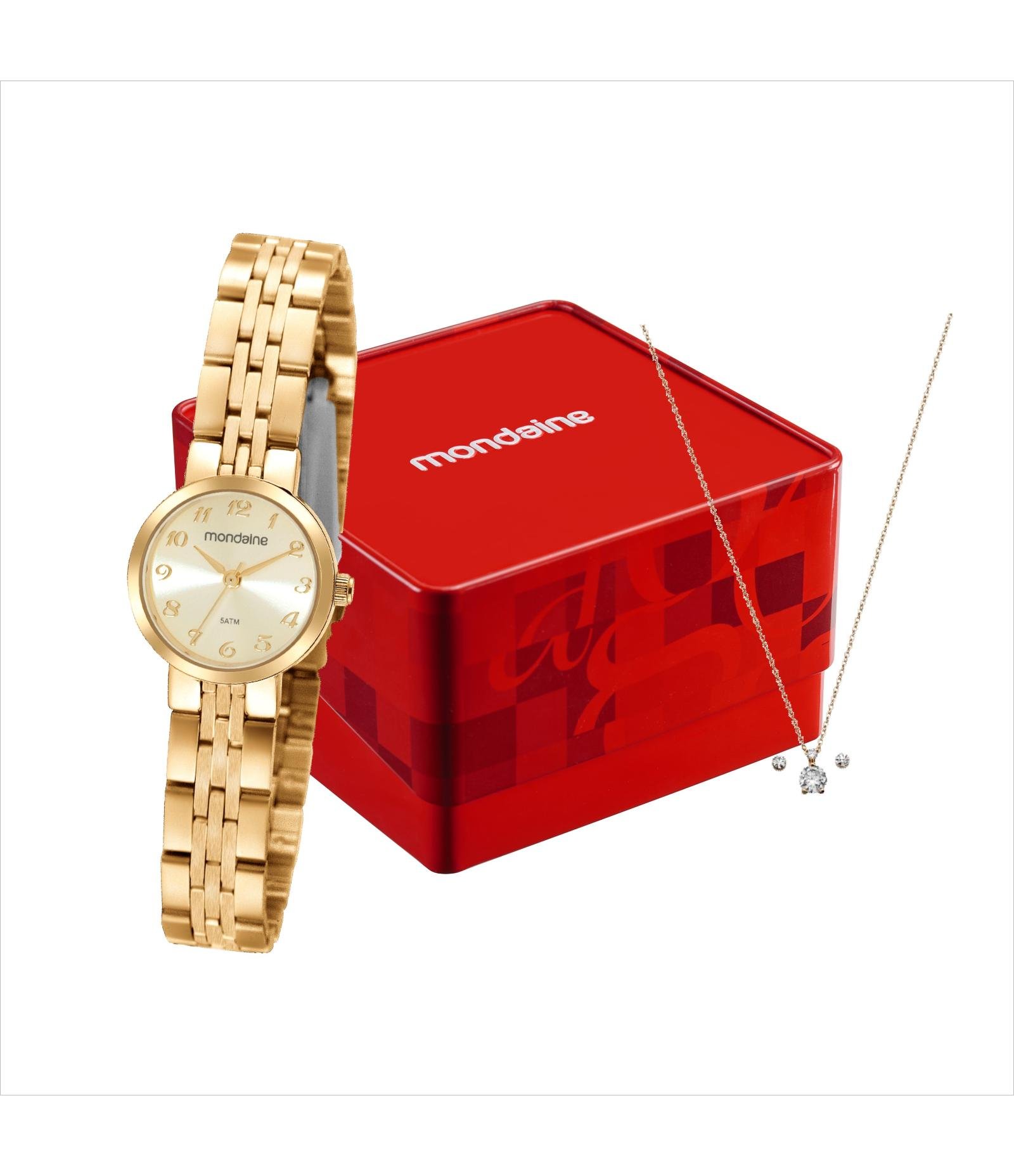 Relógio Analógico Mondaine Aço 2391LPMVDE1KB       Dourado 2