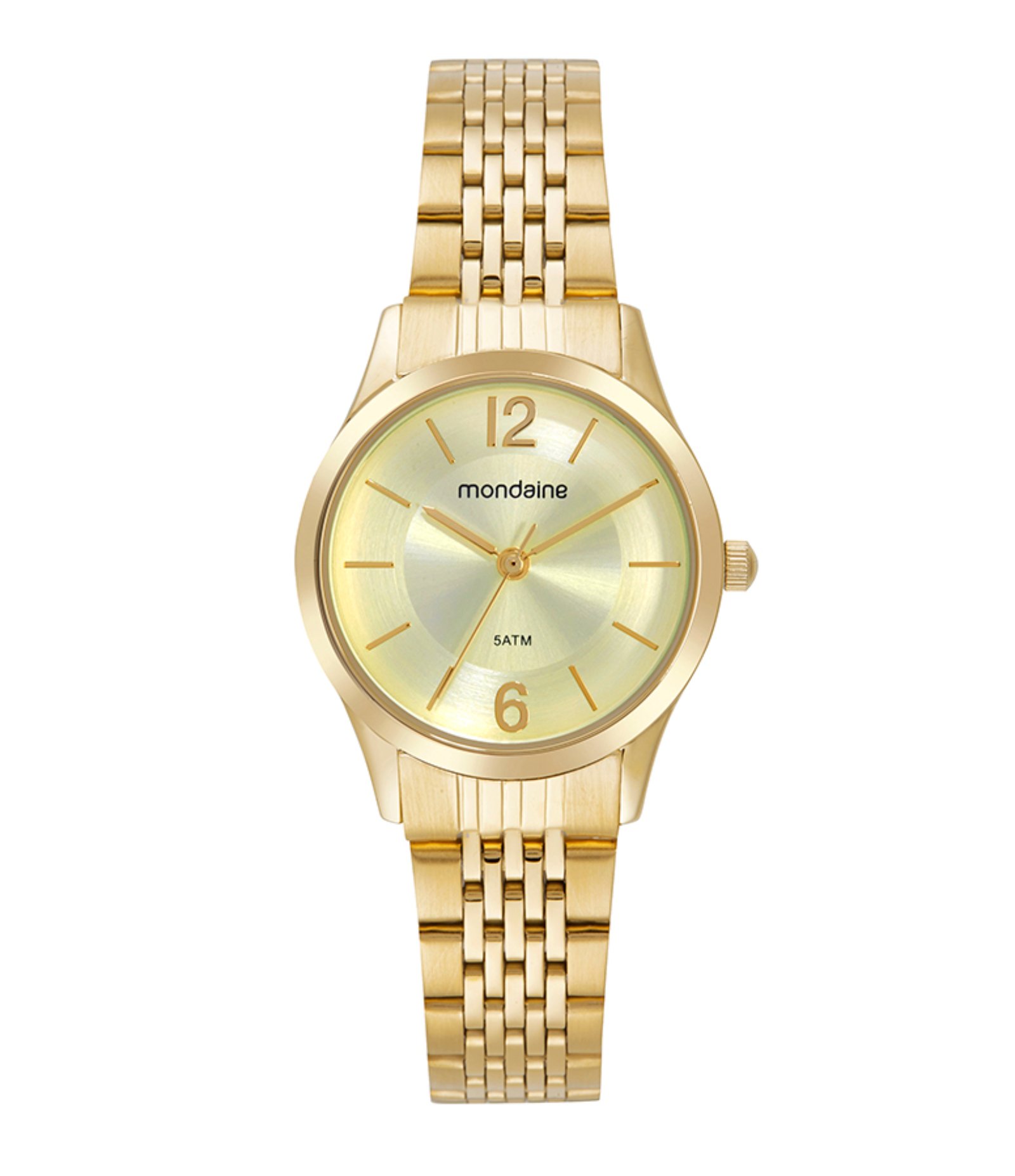 Relógio Analógico Mondaine Aço 32698LPMVDE1KB       Dourado 1