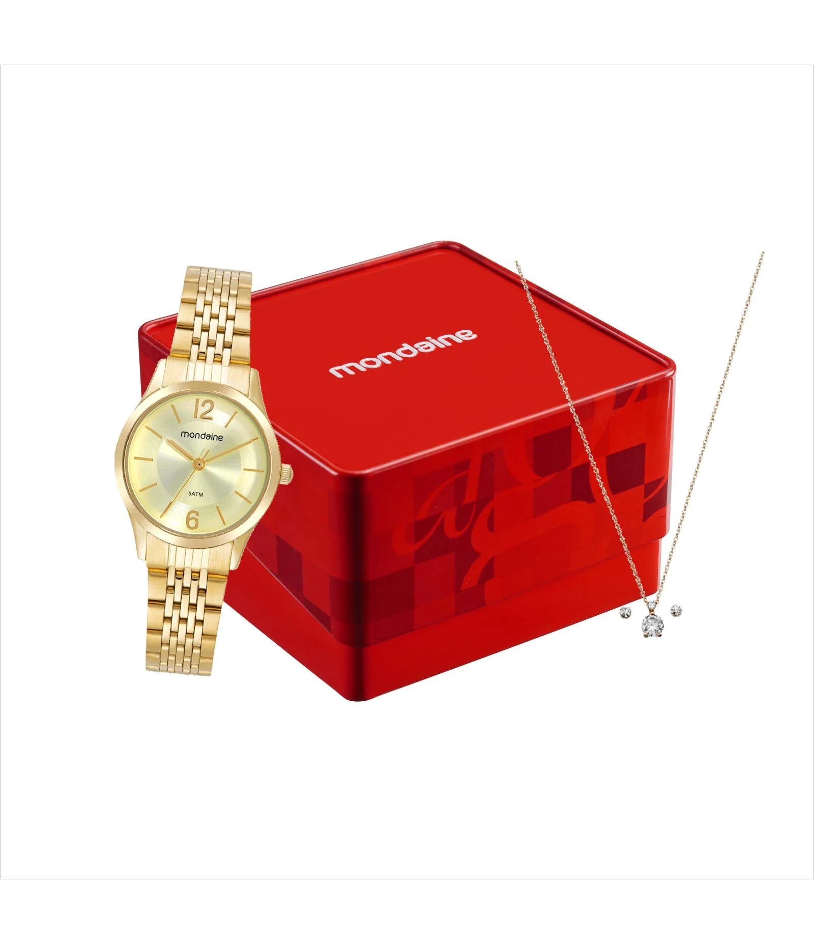 Relógio Analógico Mondaine Aço 32698LPMVDE1KB       Dourado 2
