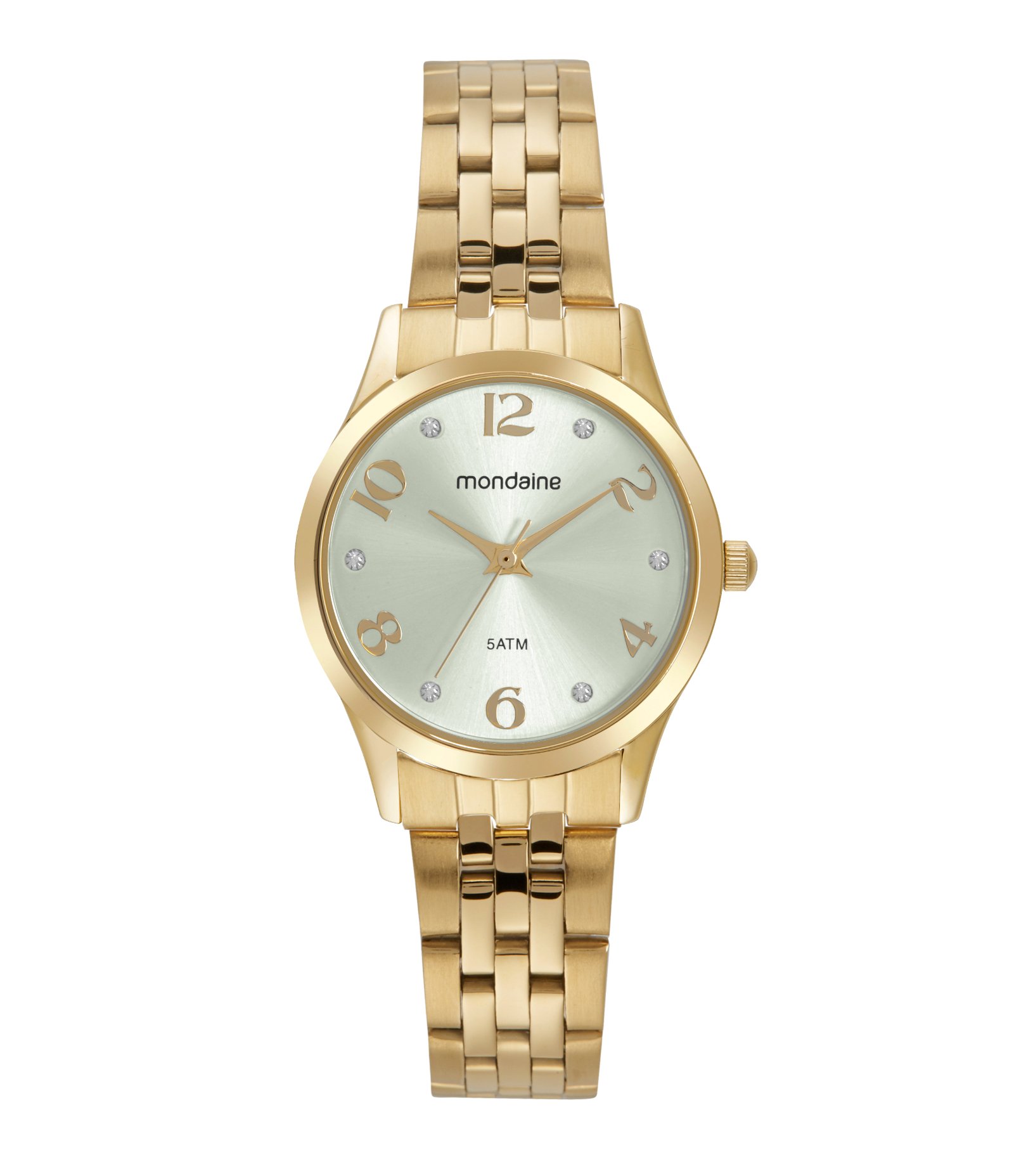 Relógio Analógico Mondaine Aço 32724LPMVDE1KB       Dourado 1