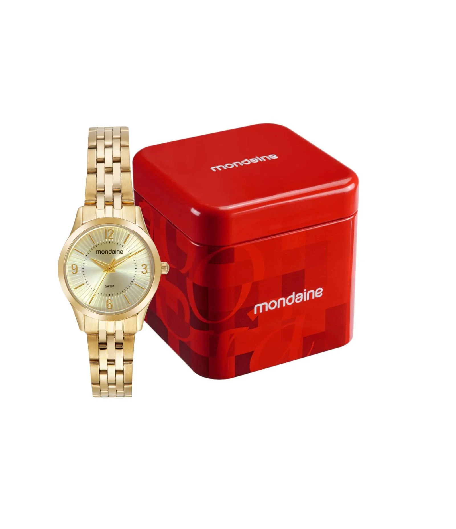 Relógio Analógico Mondaine Aço 32728LPMVDE1       Dourado 2