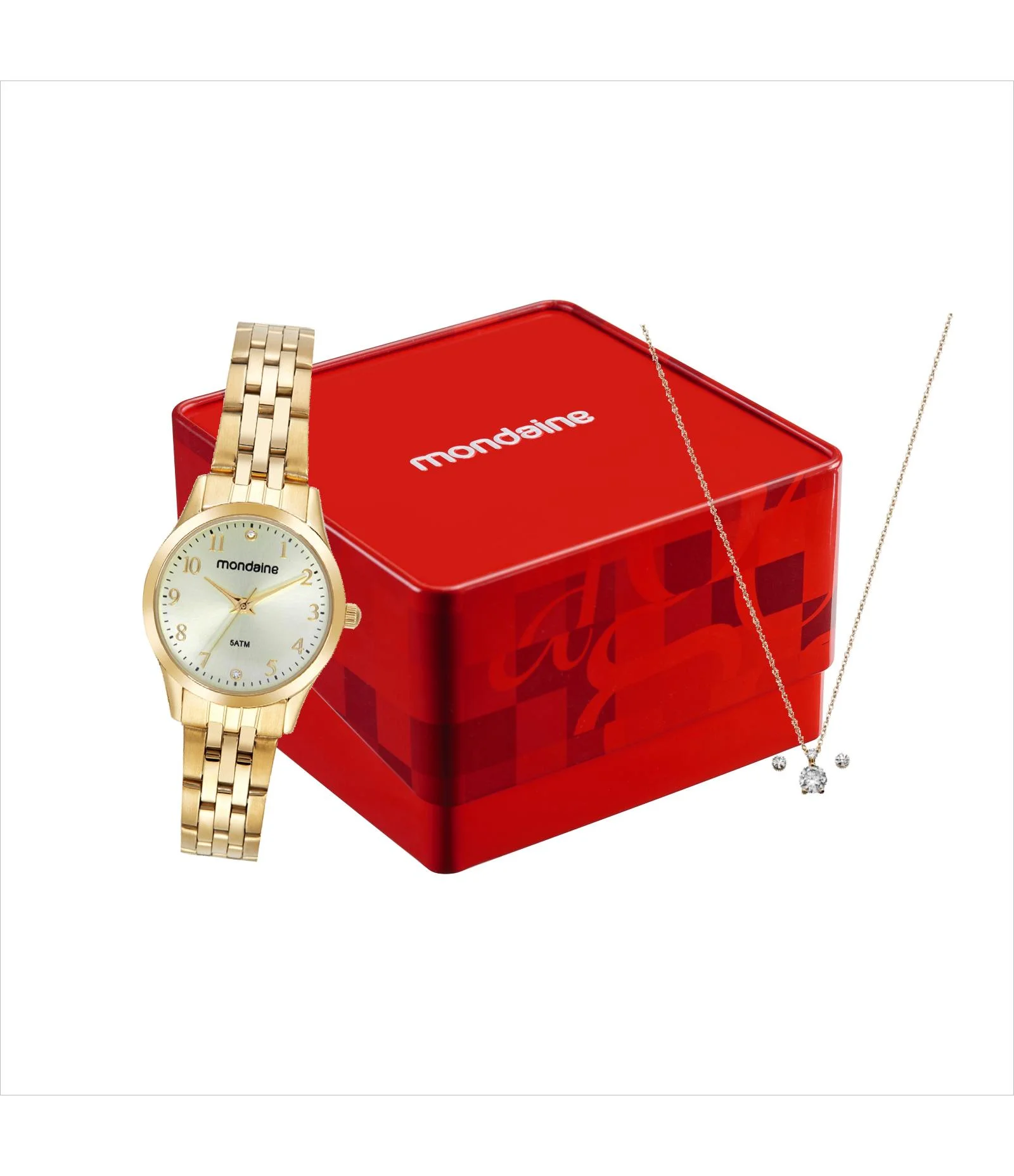 Relógio Analógico Mondaine Aço 32699LPMVDE1KD       Dourado 2