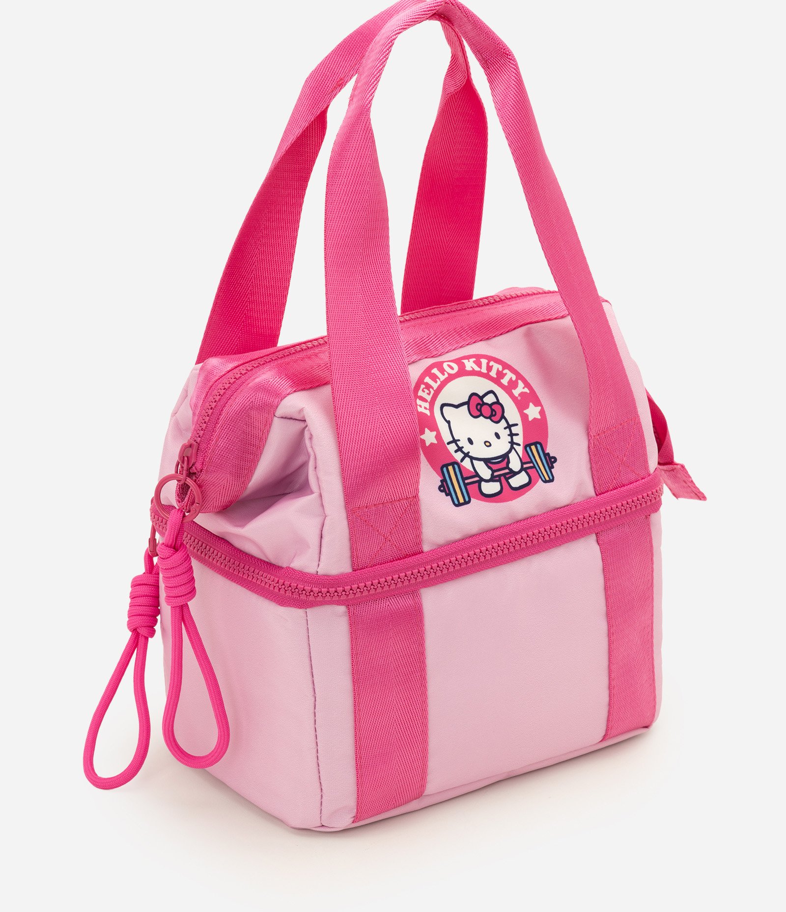 Lancheira com Alças Duplas e Estampa Hello Kitty Rosa 1