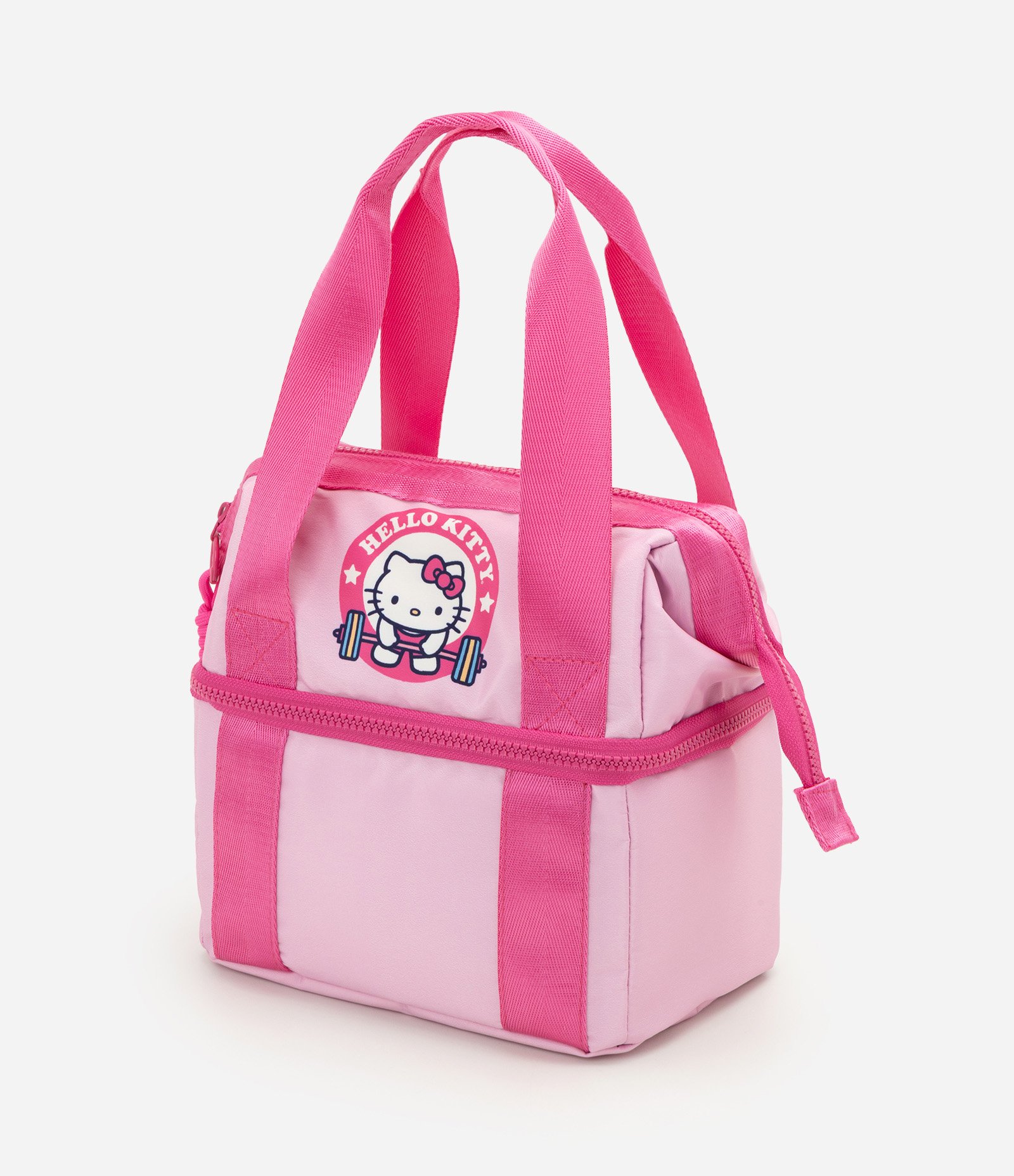 Lancheira com Alças Duplas e Estampa Hello Kitty Rosa 4