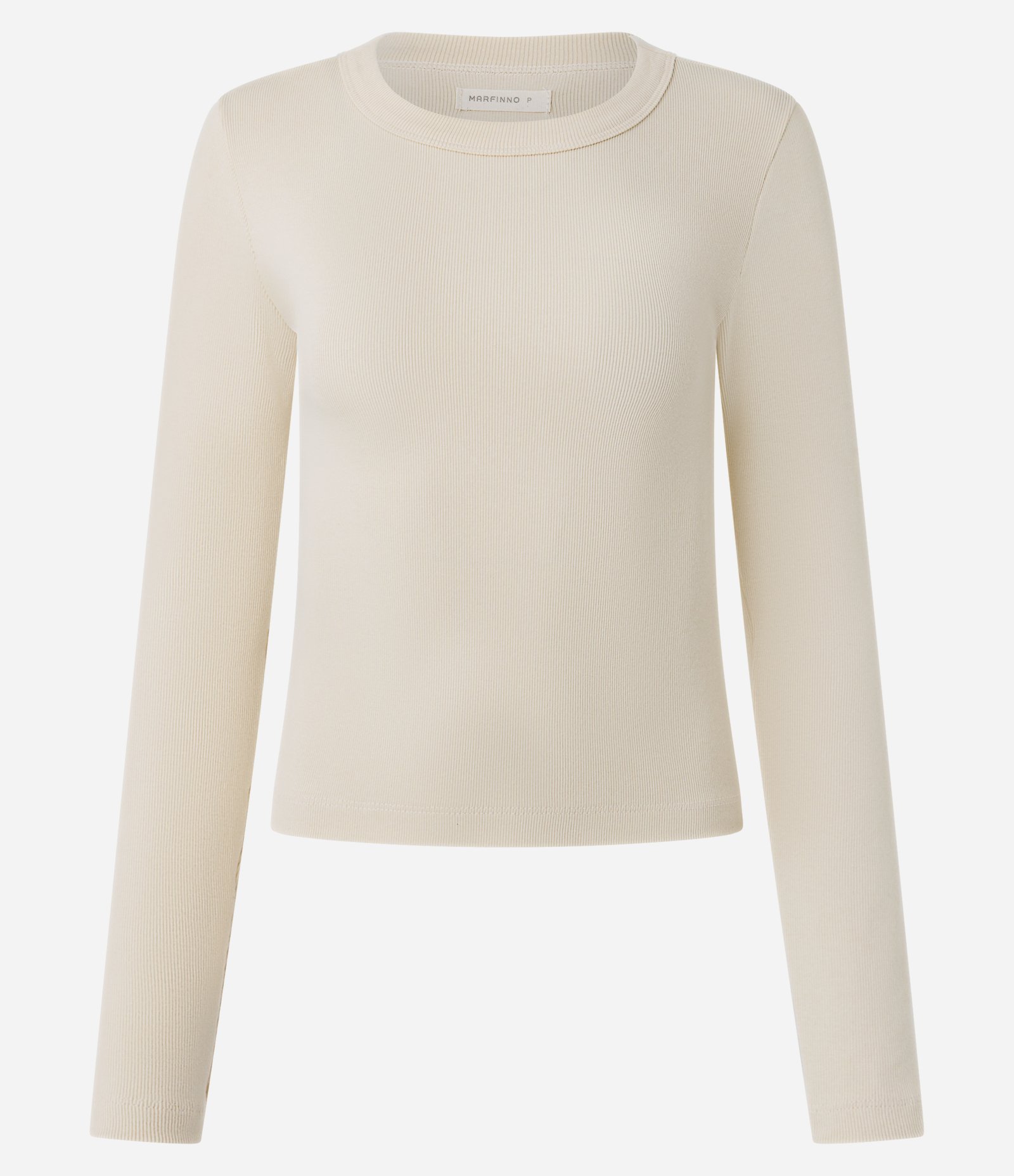 Blusa Básica Canelada em Ribana com Gola Redonda Amarelo 2