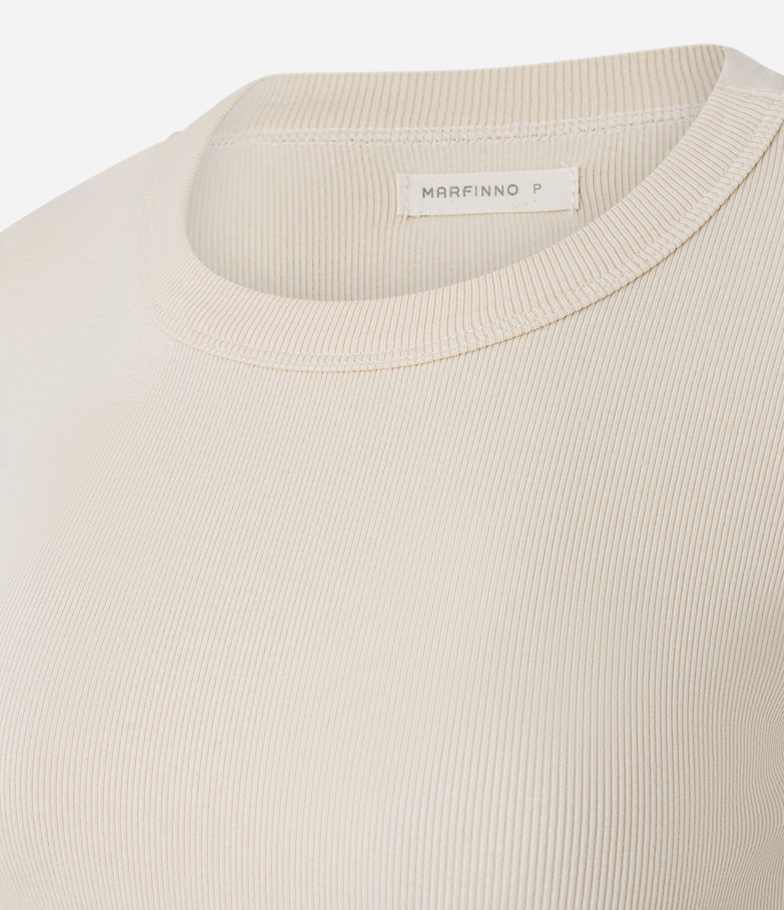 Blusa Básica Canelada em Ribana com Gola Redonda Amarelo 3