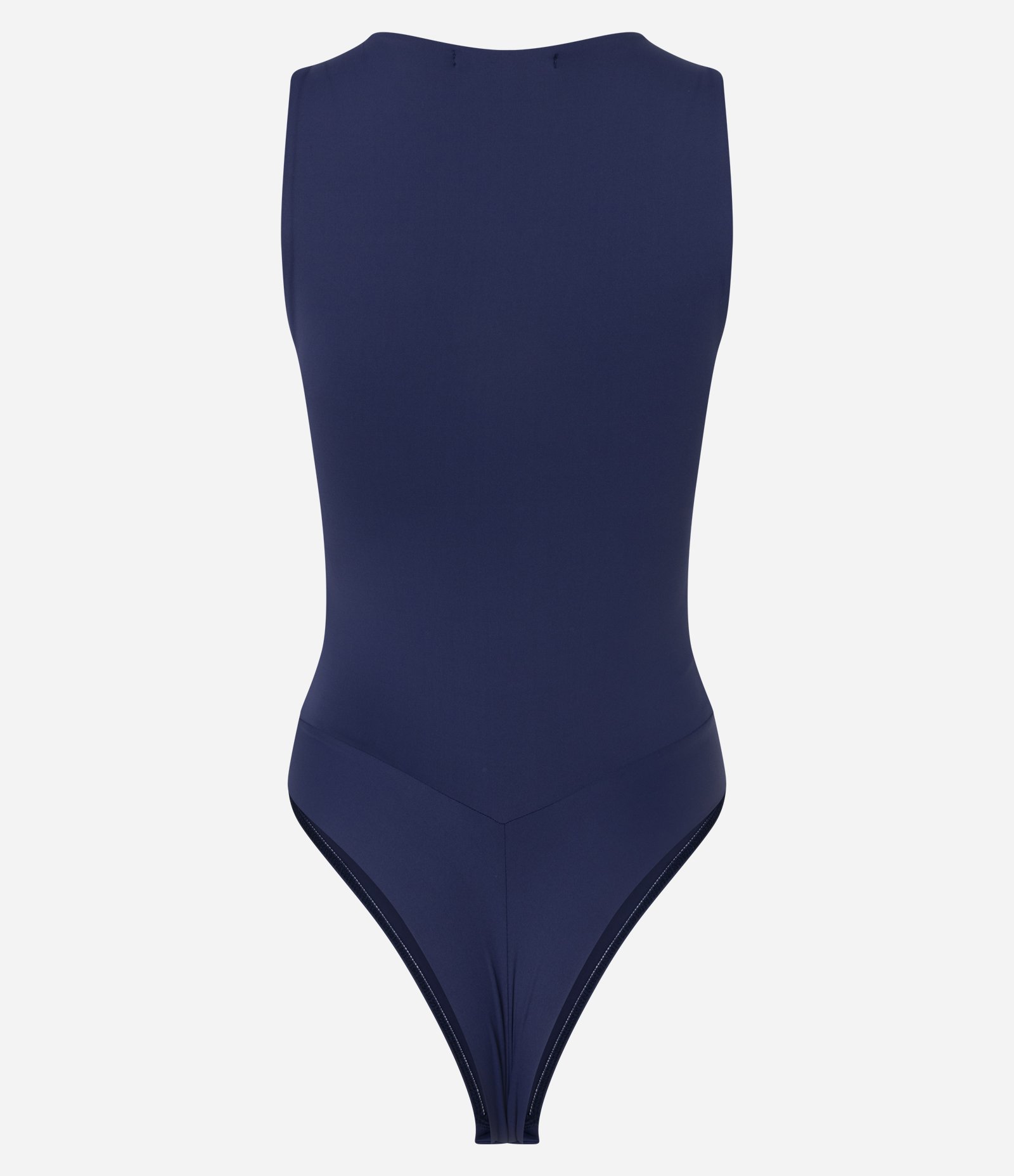 Body Básico em Poliamida com Gola Redonda Azul Escuro 3