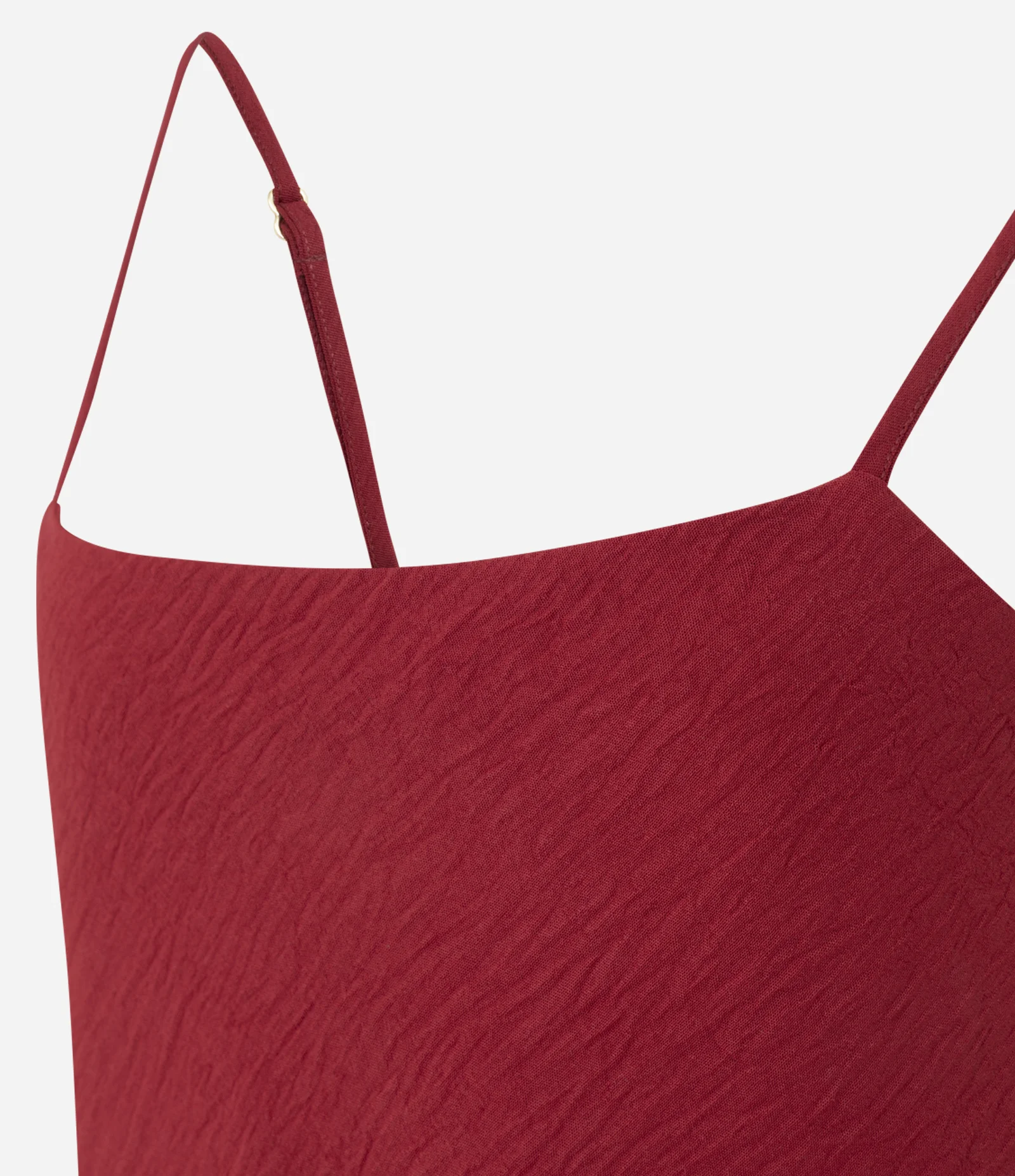 Blusa em Airflow Texturizado com Ponta Assimétrica Vermelho 2