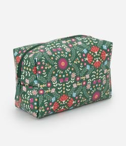 Necessaire Retangular Média com Estampa Floral