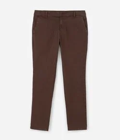 Calça Slim em Sarja Lavada