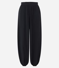 Calça Ampla em Airflow com Cós Elástico