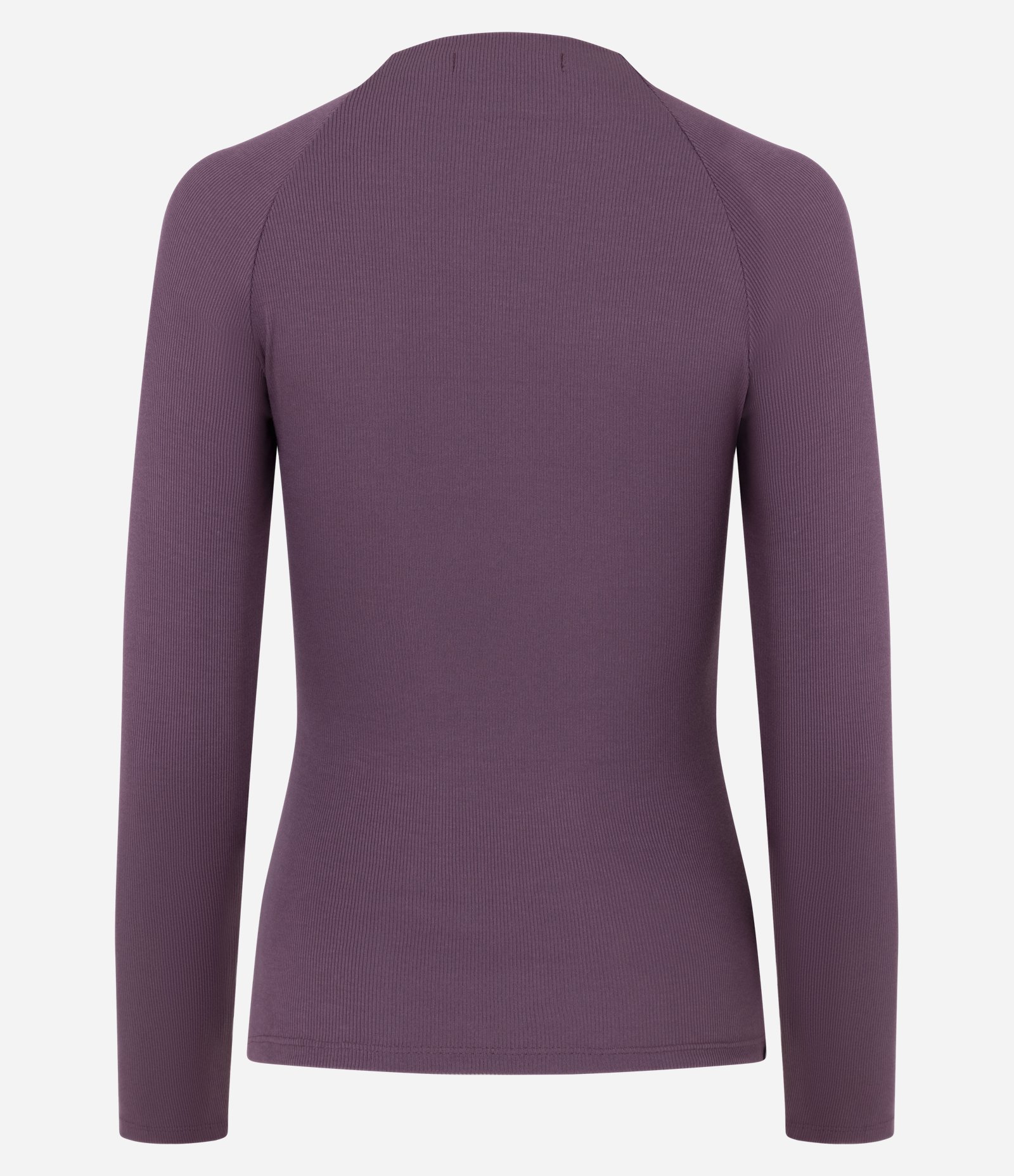 Blusa Básica em Viscose com Gola Alta e Cava Raglan Roxo 3