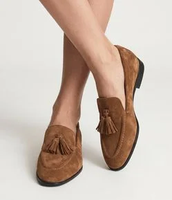 Sapato Mocassim em Couro com Franja