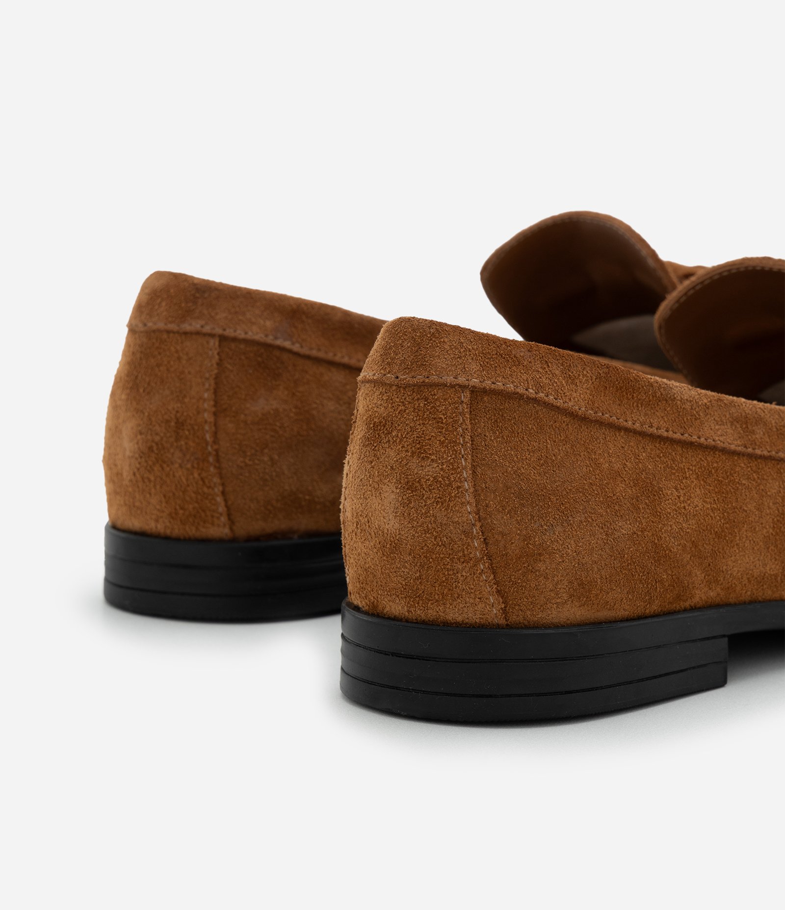 Sapato Mocassim em Camurça com Franja Marrom Médio 4